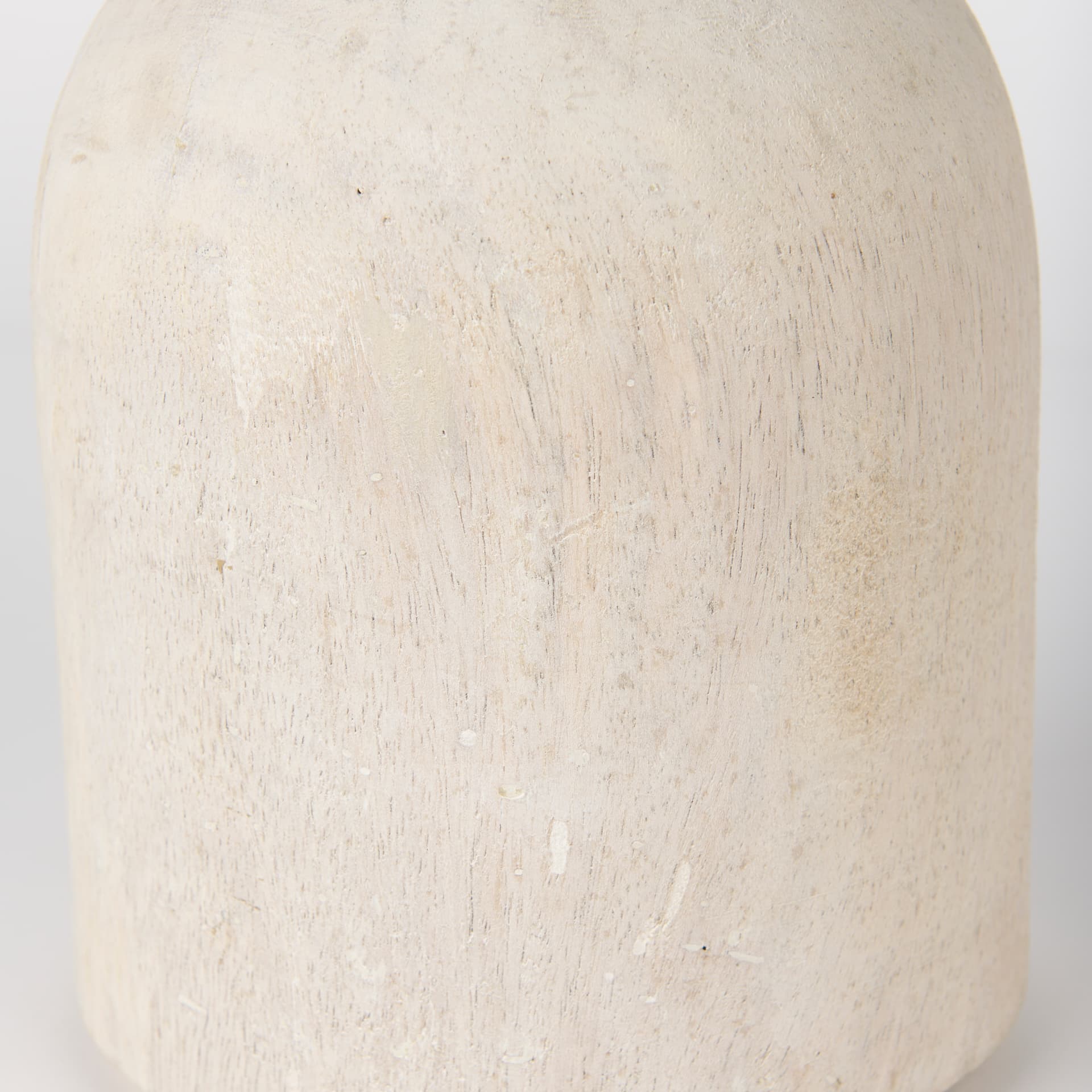 Knox Short White-Wash Wood Decorative Object — product photograph
