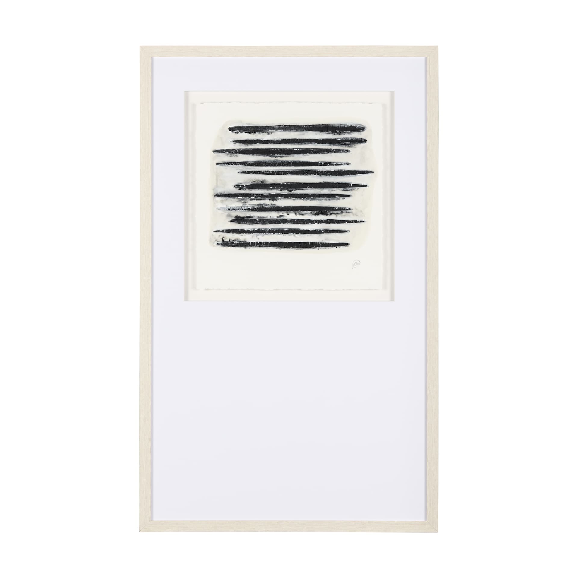 Calm River Flowing II by Studio M a handmade Original Framed Artwork under Glass — product photograph