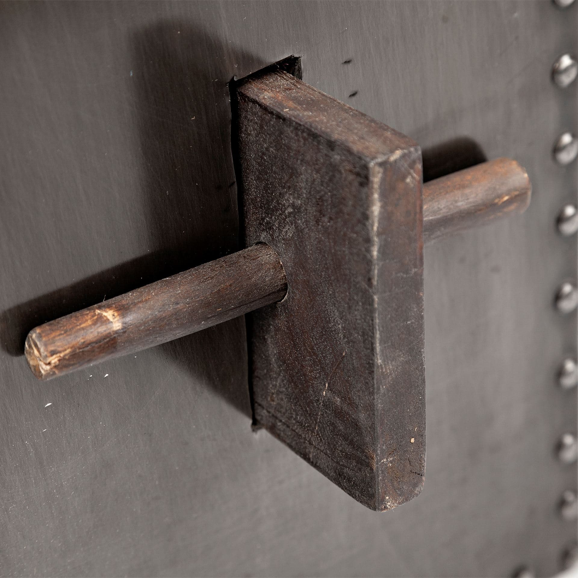 Orwell 52L x 28W Brown Wood Top Metal Cladded Frame Office Desk — product photograph
