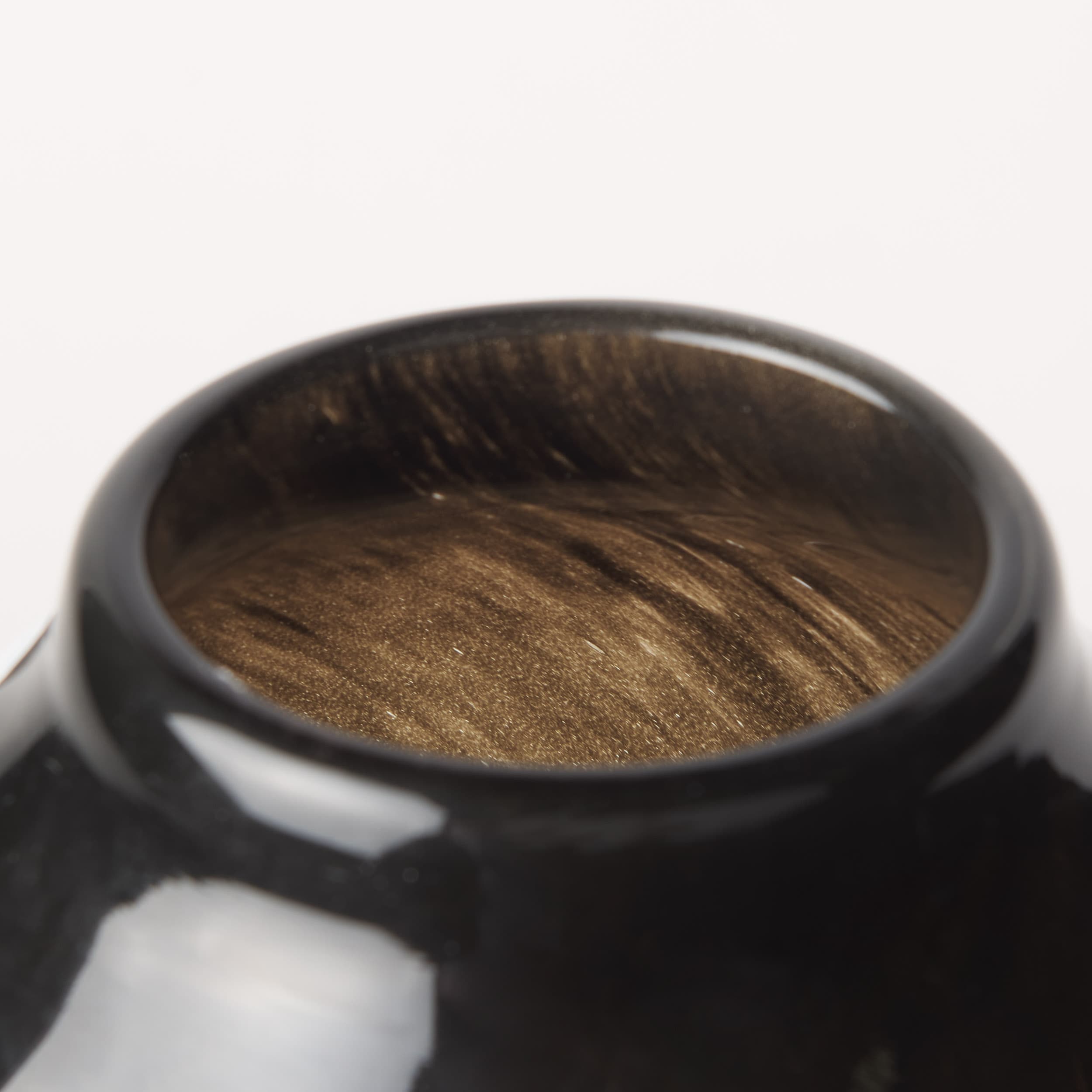 Emu Tall Black w/ Gray Vase — product photograph
