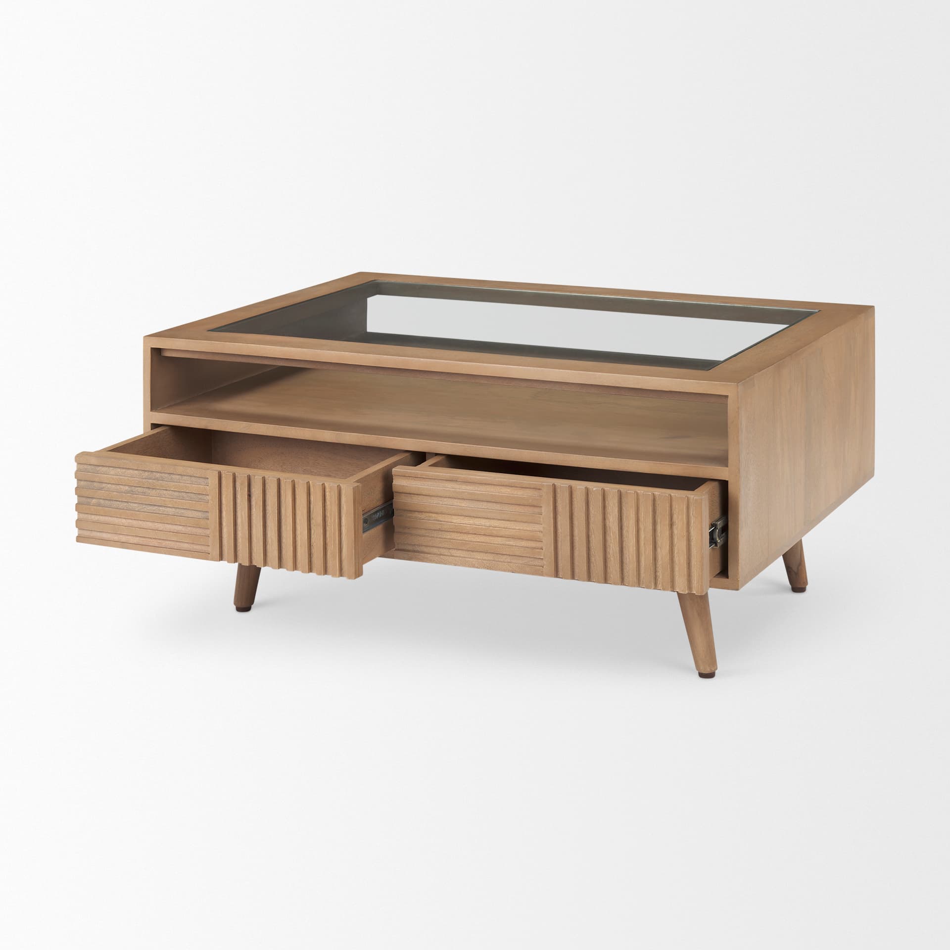 Sable 38.0L x 27.0W x 18.0H Light Brown Wood Coffee Table — product photograph