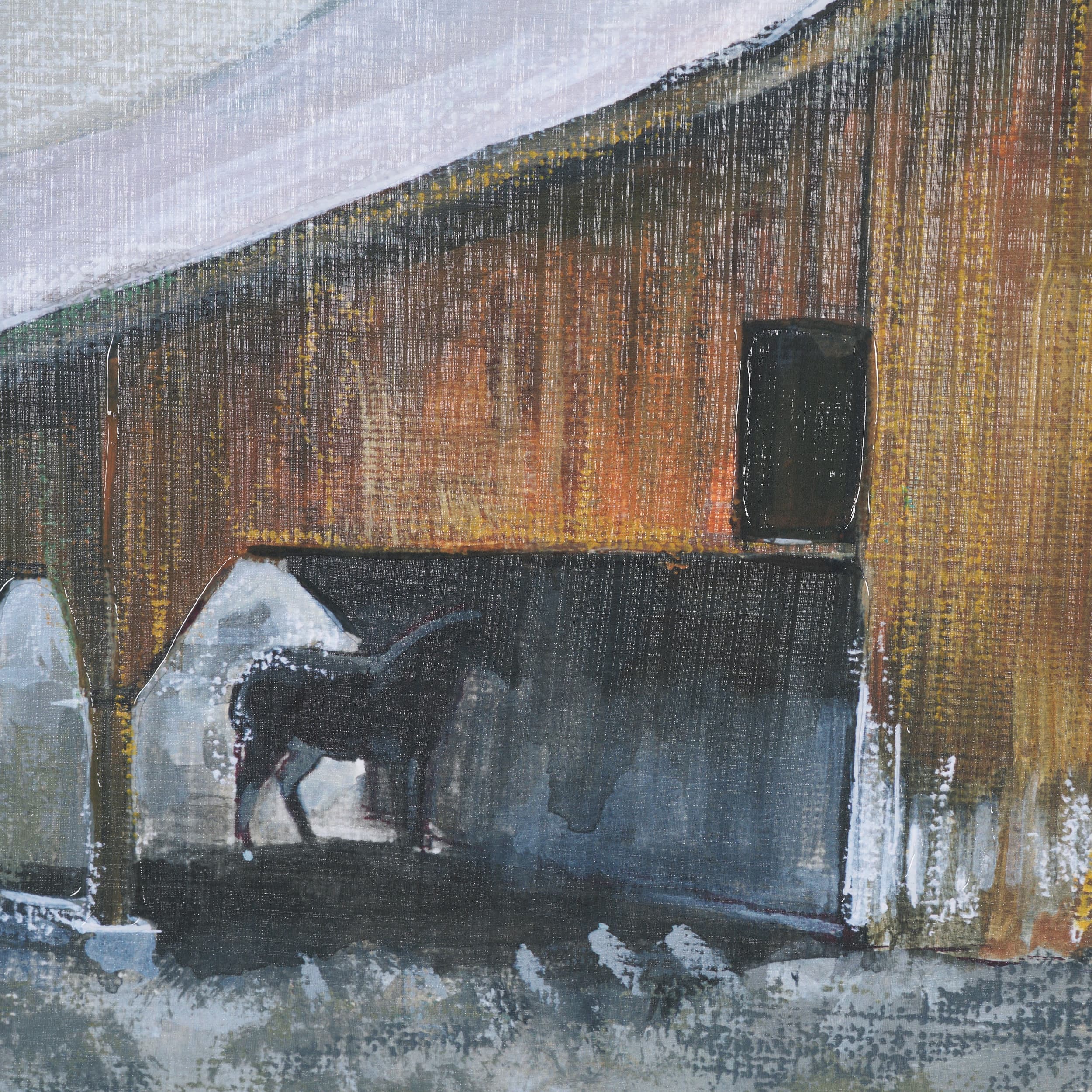 Old Barn III by Mercana Studio a Hand Embellished Textured Framed Art Print — product photograph