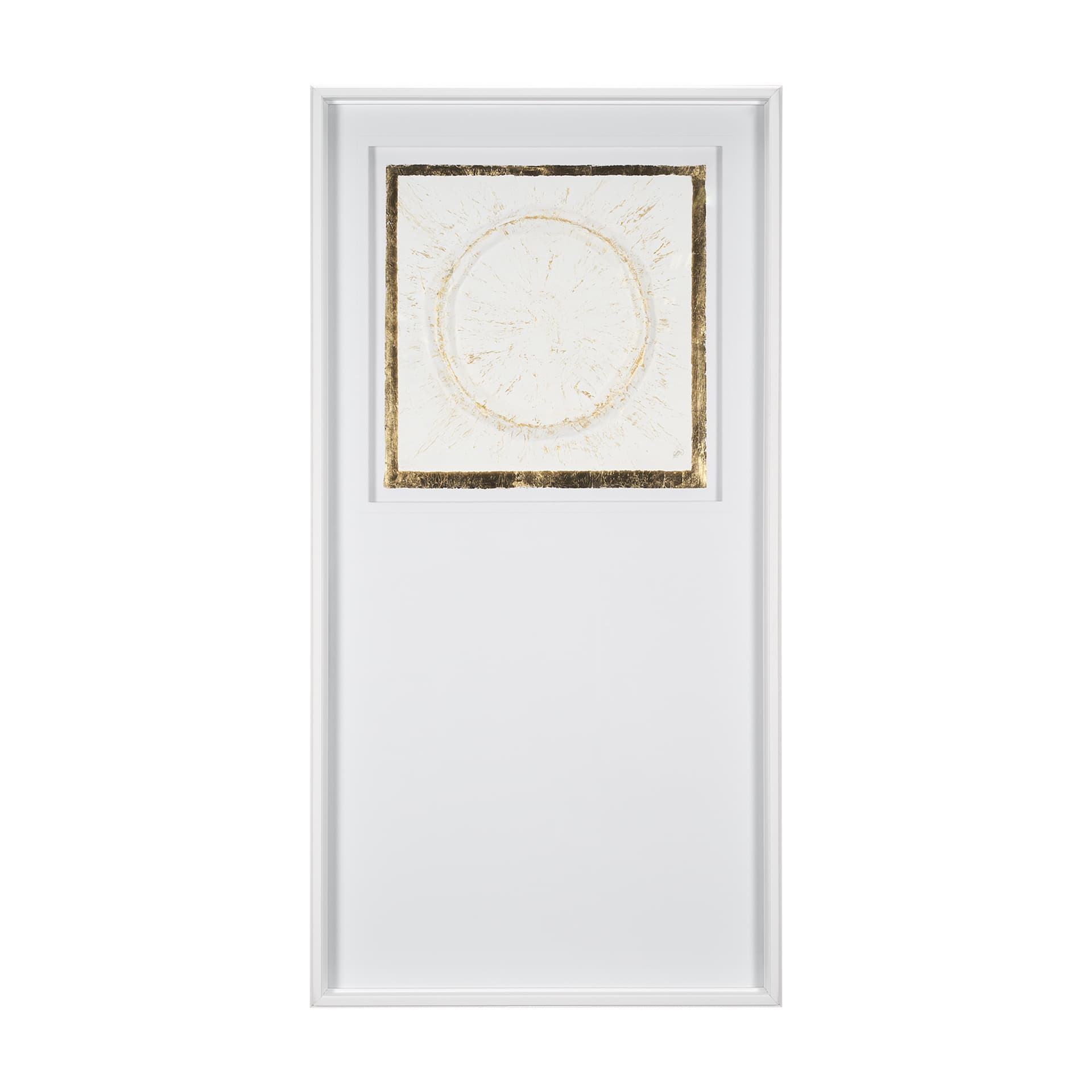 Caldera White by Studio M a handmade Original Framed Artwork under Glass — product photograph