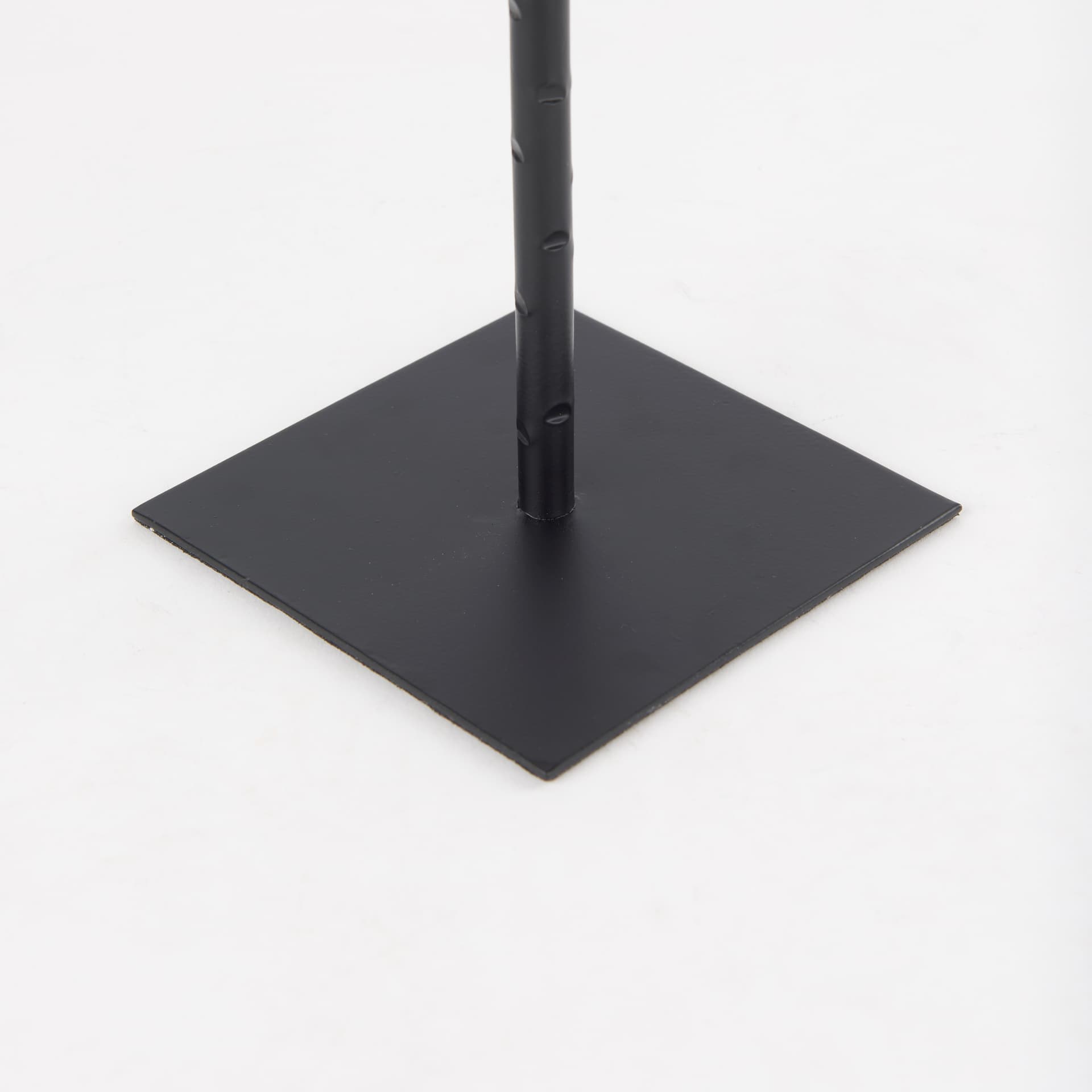 Porter 5.0L x 5.0W x 18.0H Medium Black Iron Candle Holder — product photograph
