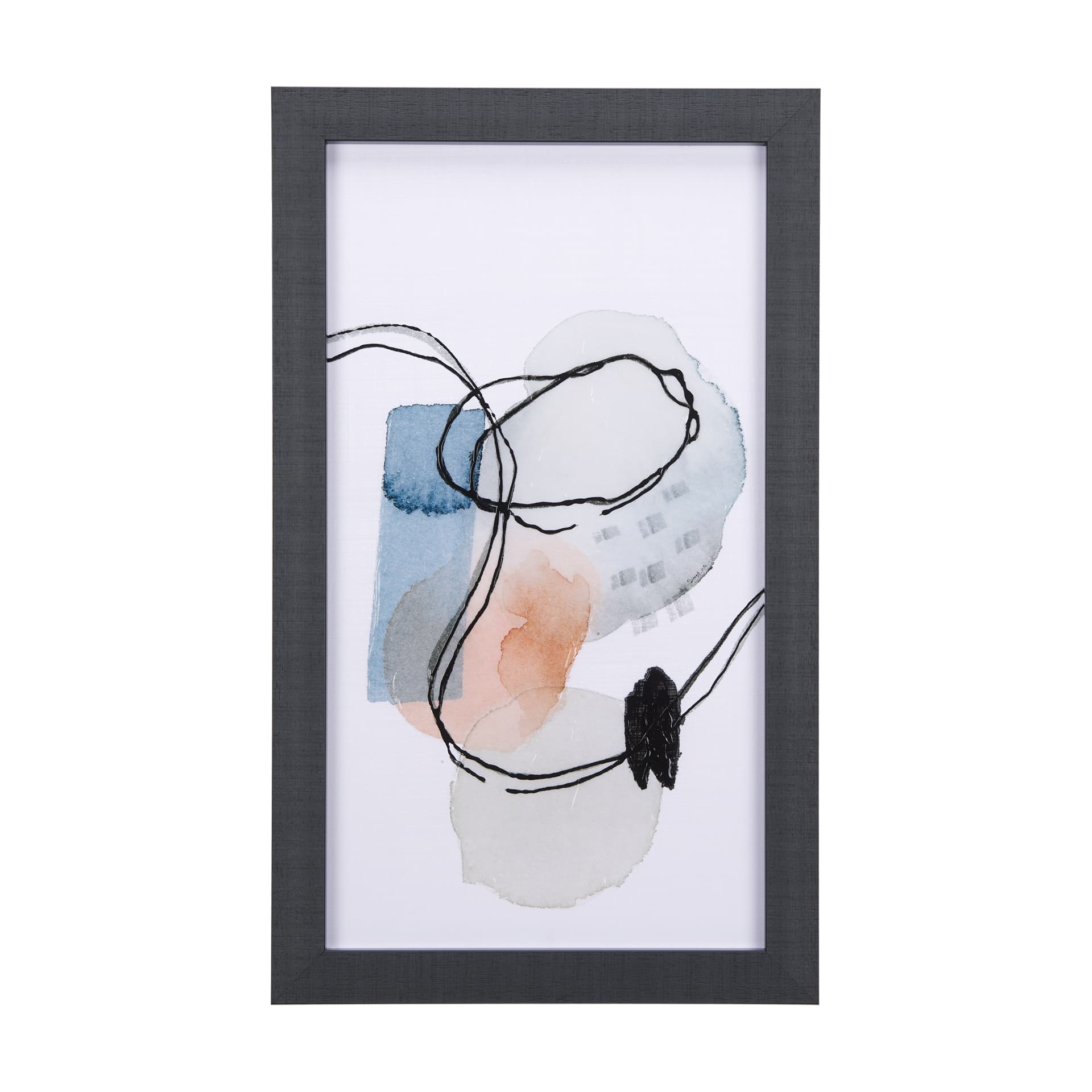 A Cloudy Afternoon I by Mercana Studio a Hand Embellished Textured Framed Art Print — product photograph