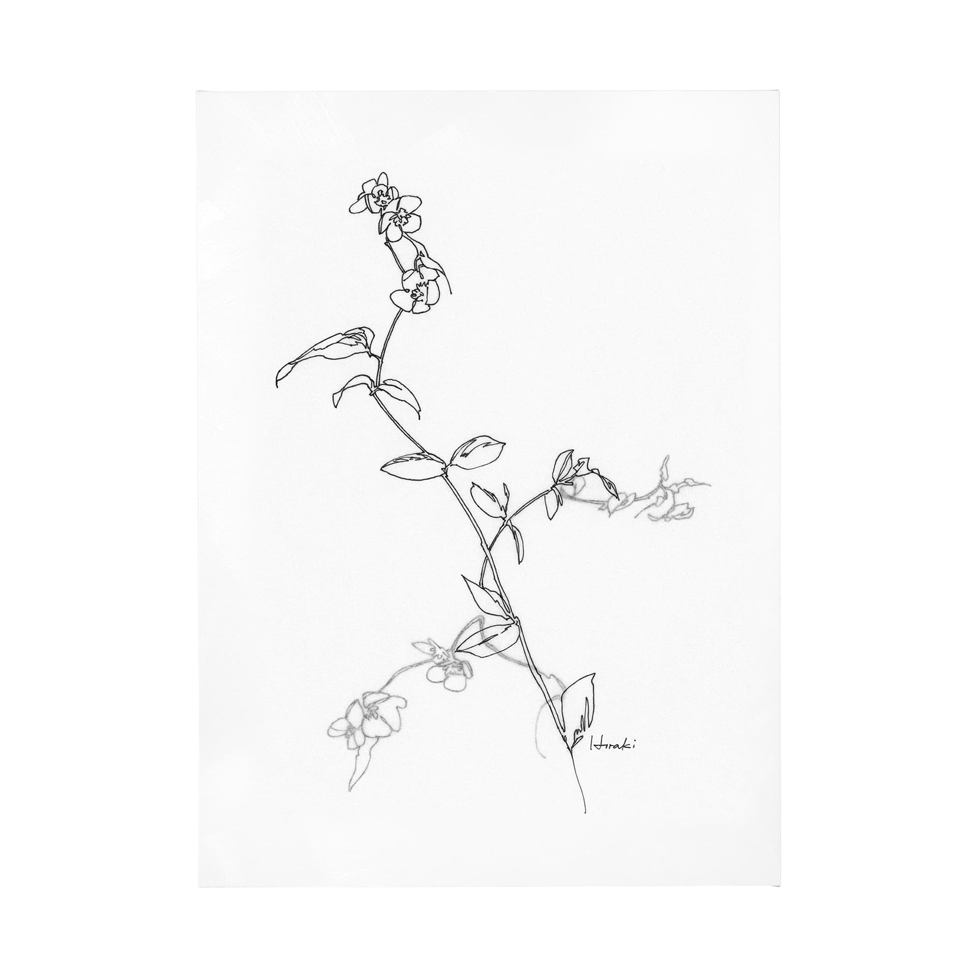 Arrangement V by Hiraki a Hand Embellished Textured Canvas — product photograph