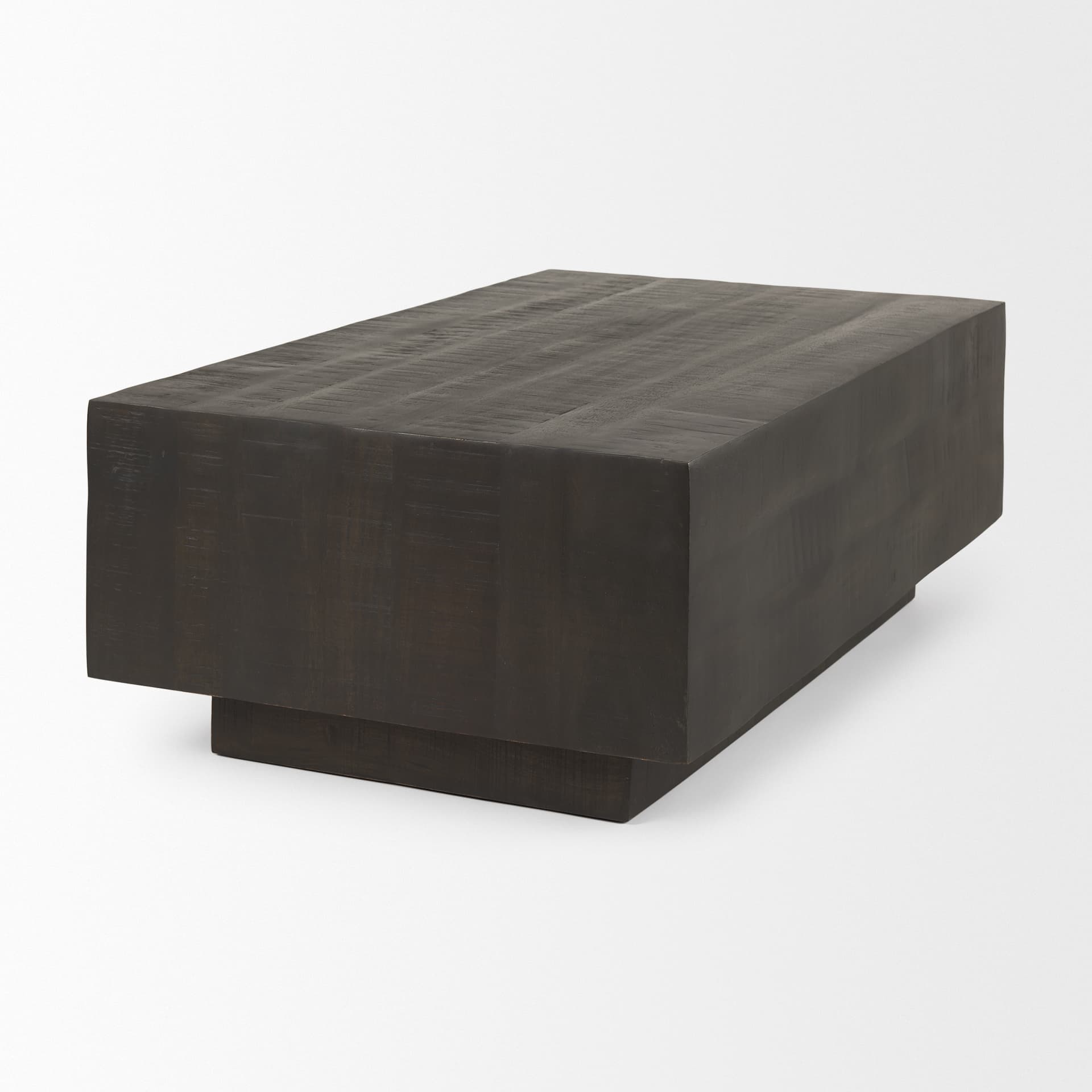 Hayden Dark Brown Wood Rectangular Coffee Table — product photograph