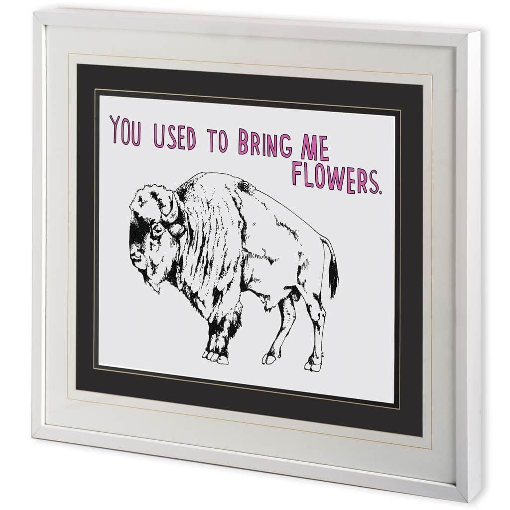 Bison by Marie, Natasha a Framed Art Print Matted under Glass — product photograph