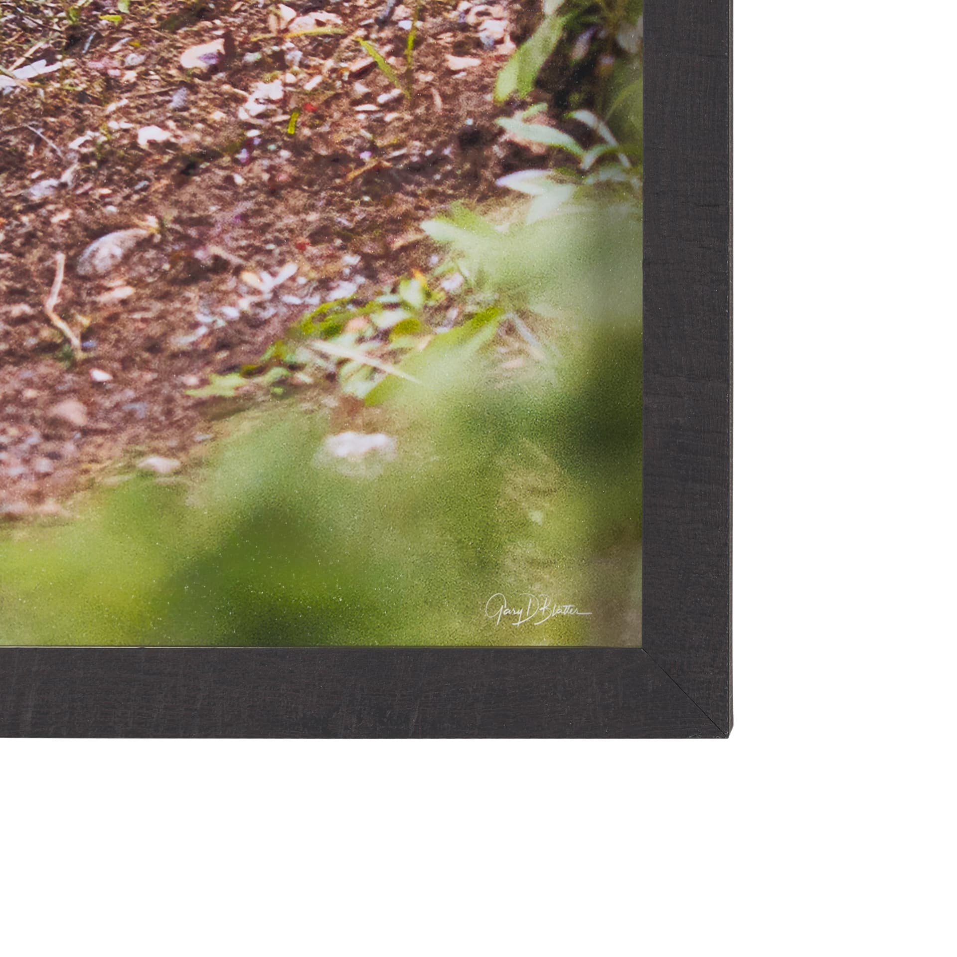 Coming Round the Bend by Gary Blatter Hand Embellished Textured Framed Photo Art Print Matted under — product photograph