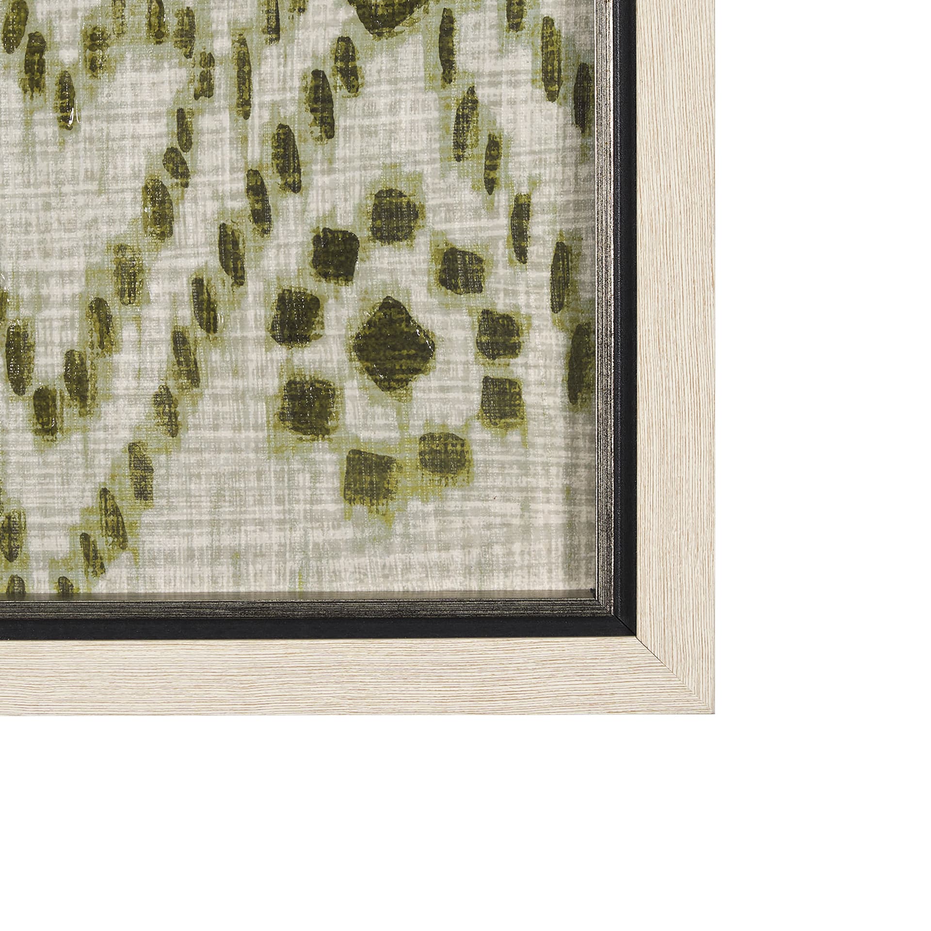 Story Teller II Olive by Mercana Studio a Hand Embelished Textured Framed Art Print — product photograph