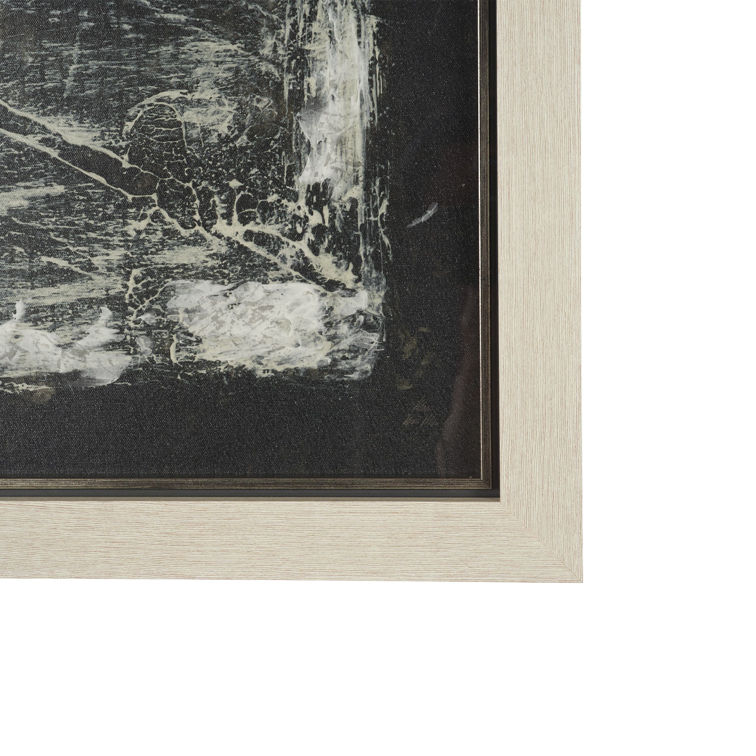 Rhythm & Balance II by Mercana Studio Hand-Embellished Textured Framed Artwork Matted under Glass — product photograph