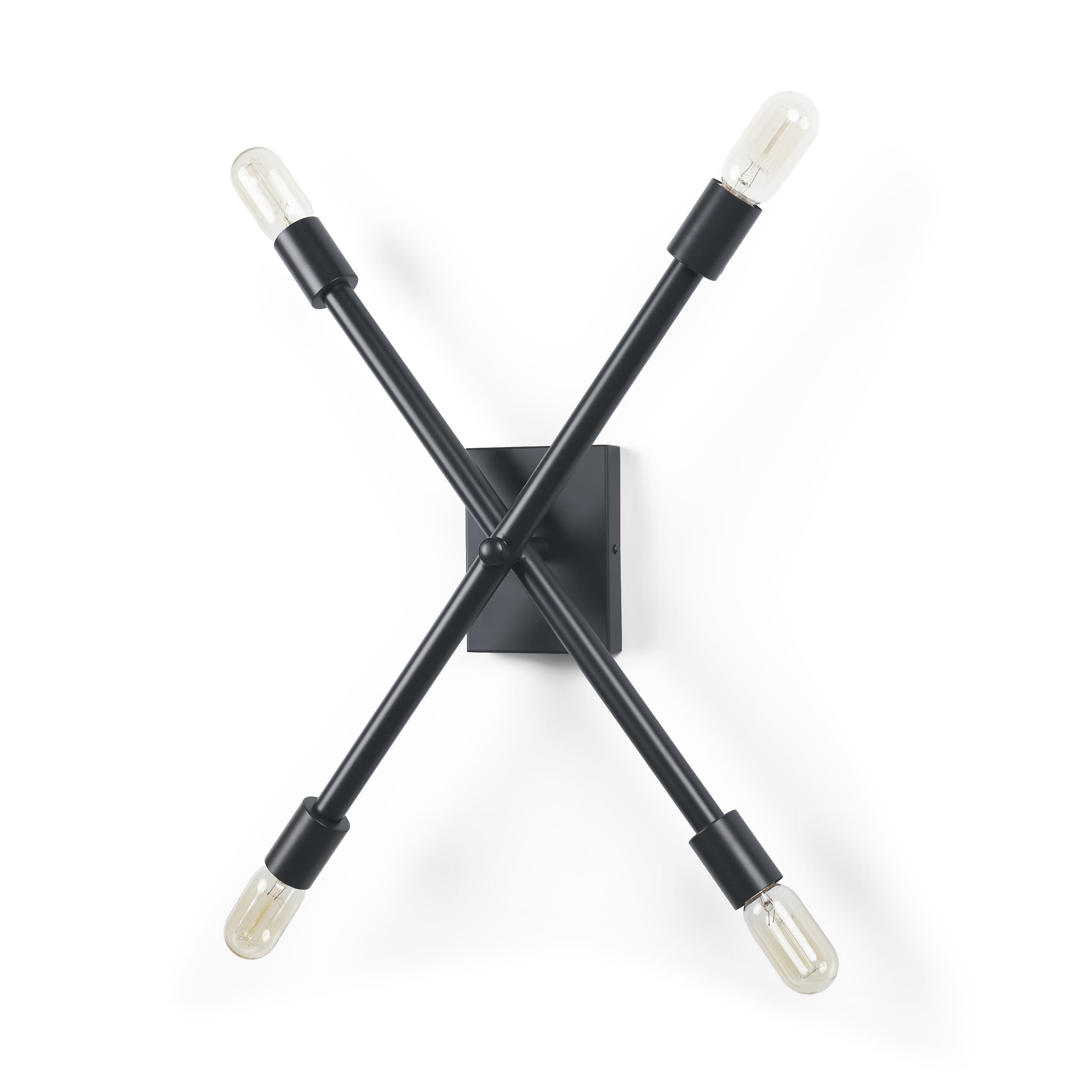 Xendi 4x25 Black Toned Metal Sputnik Wall Sconce — product photograph