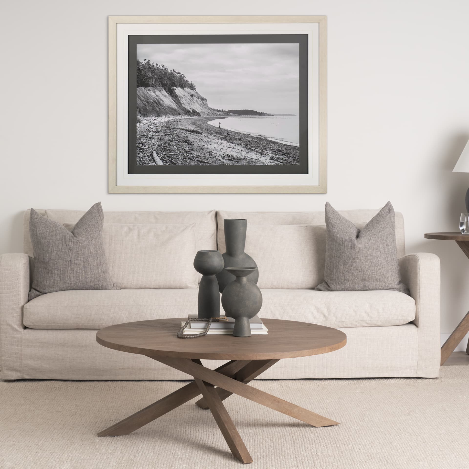Fisherman, Ebeys Landing Whidbey Island by Bisig, Steve a Framed Photo Art Print Matted under Glass — in a styled room