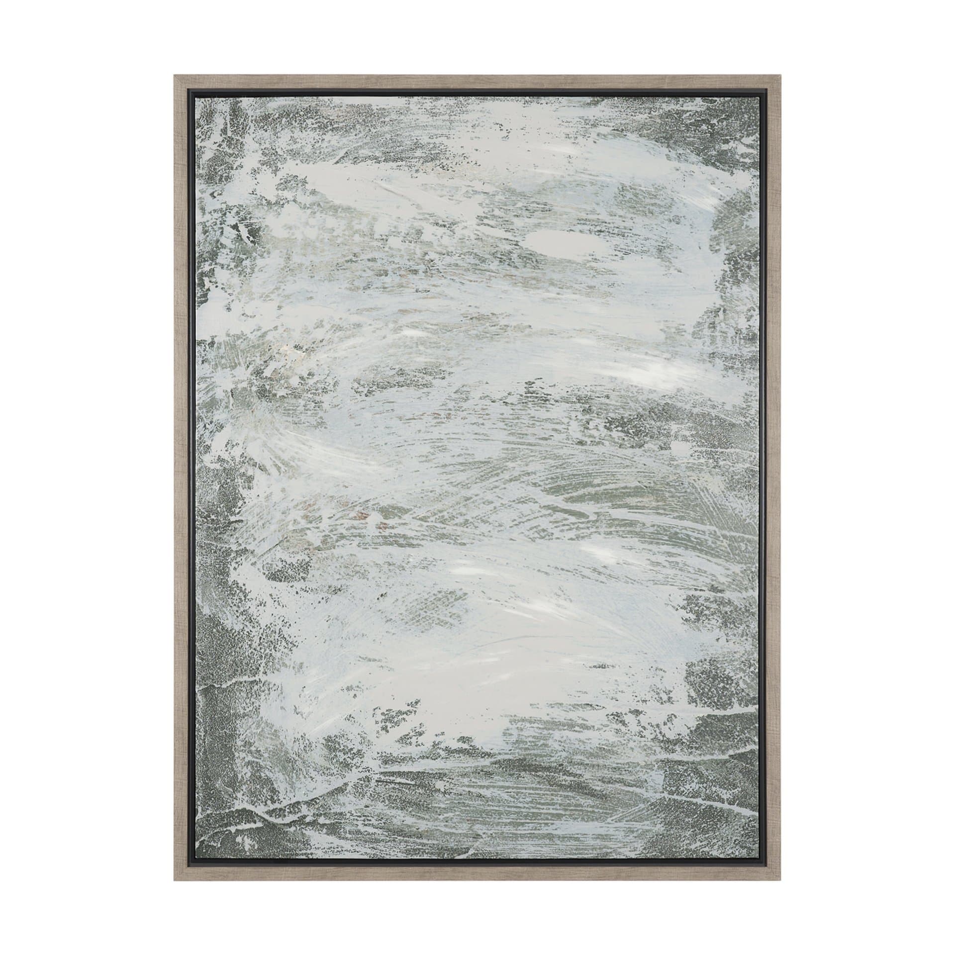Verdant II by Mercana Studio Hand-Embellished Textured Framed Canvas Artwork — product photograph
