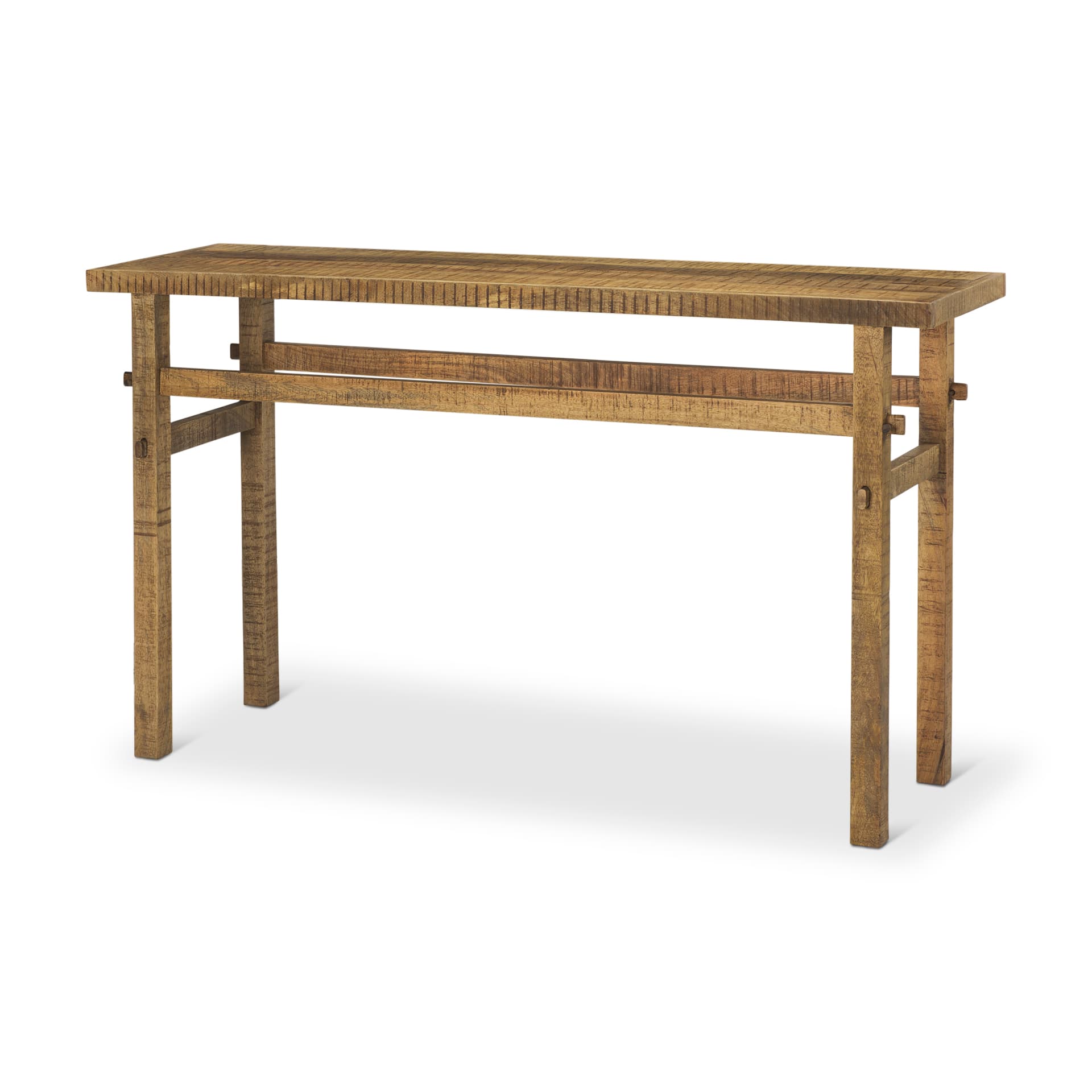 Rosie 54" Brown Wood Console Table — product photograph