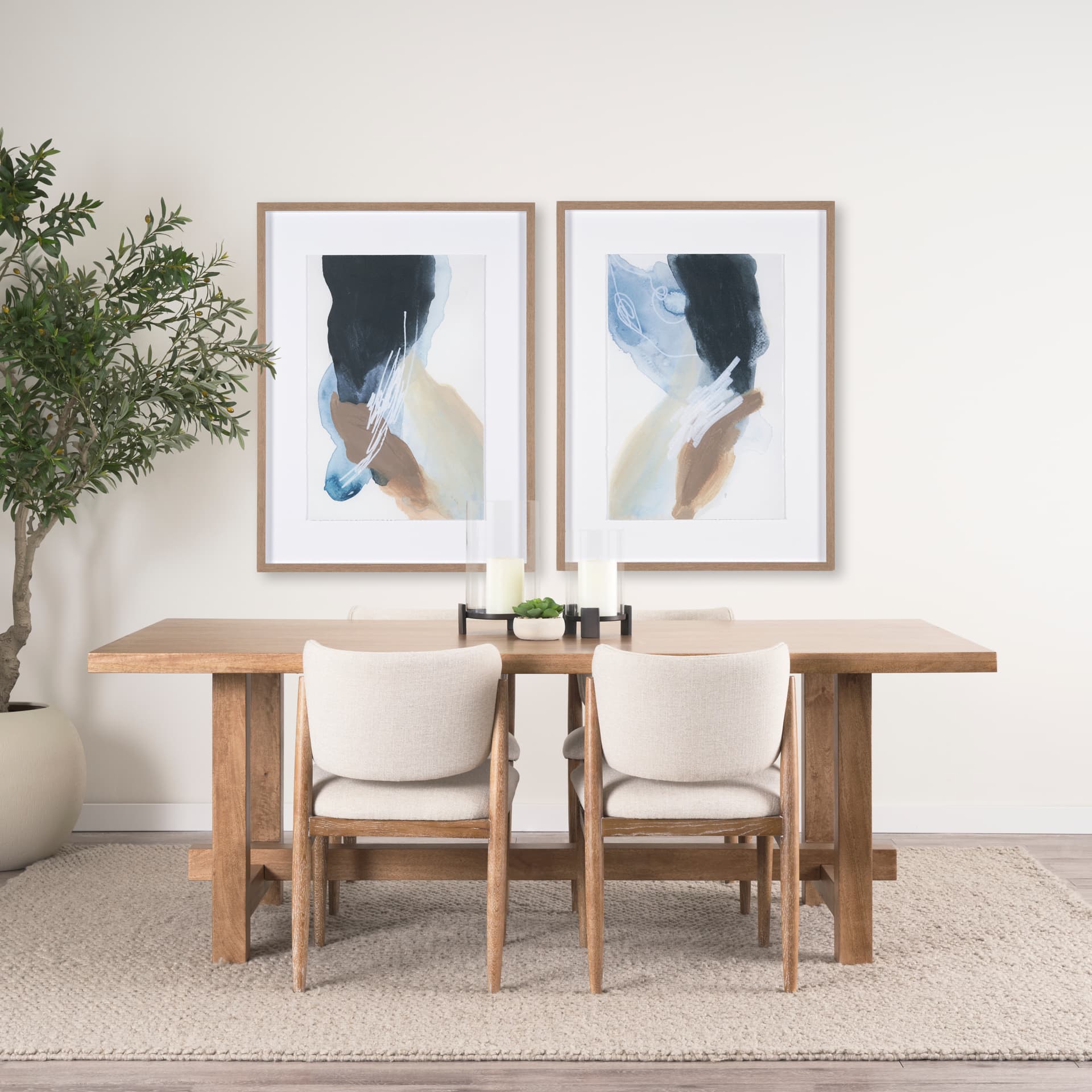 Darkness Leads to Light II by IrHavuka Hand Embellished Textured Framed Art Print Matted under Glass — product photograph