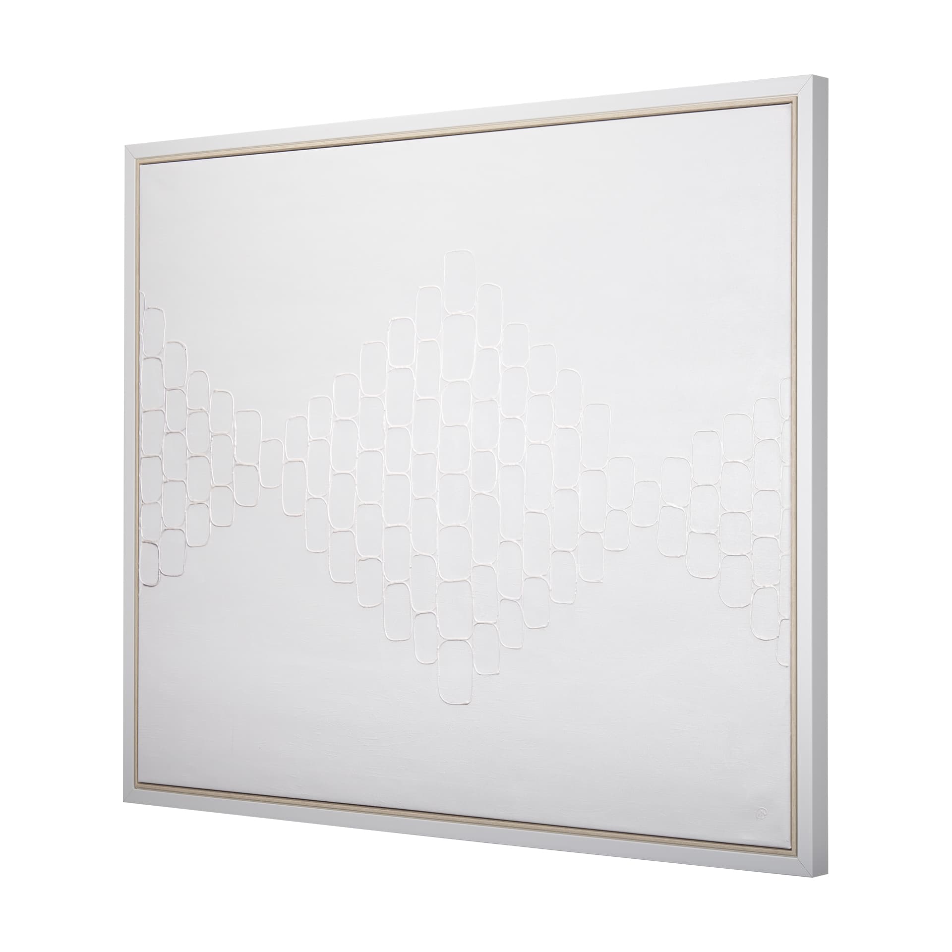 Sugar Cube by Studio M a handmade Original Framed Canvas Artwork — product photograph