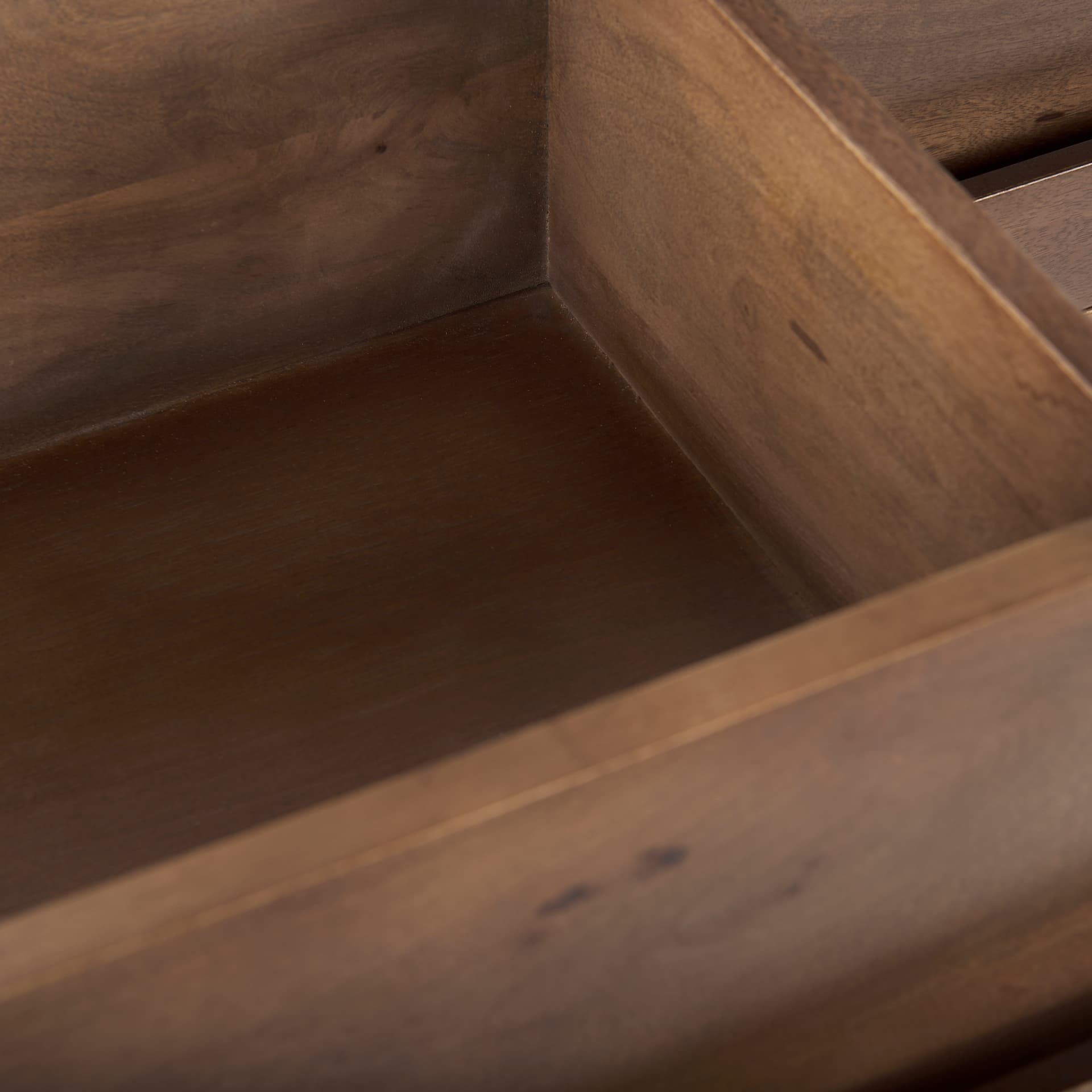 Astrid 71L x 17W x 30.3H Medium Brown Solid Wood 6 Drawer Sideboard — product photograph