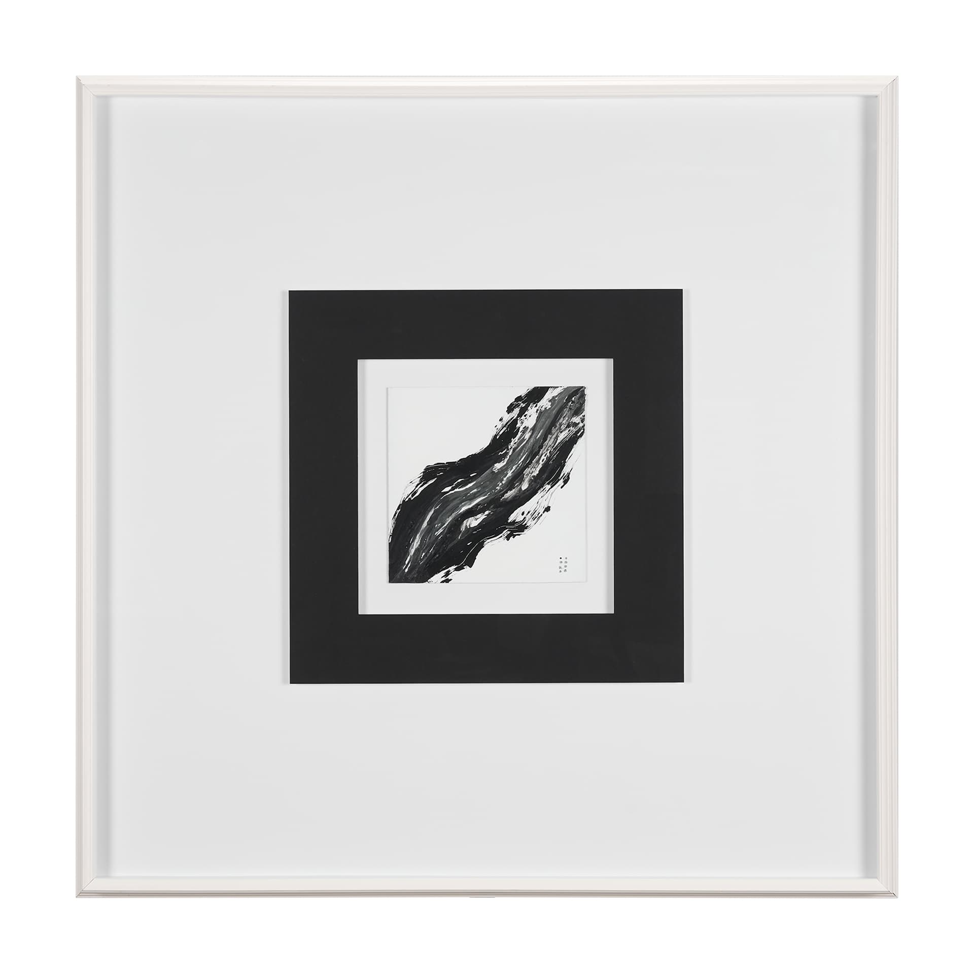 Lava Flow II by Studio M a handmade Original Framed Artwork under Glass — product photograph