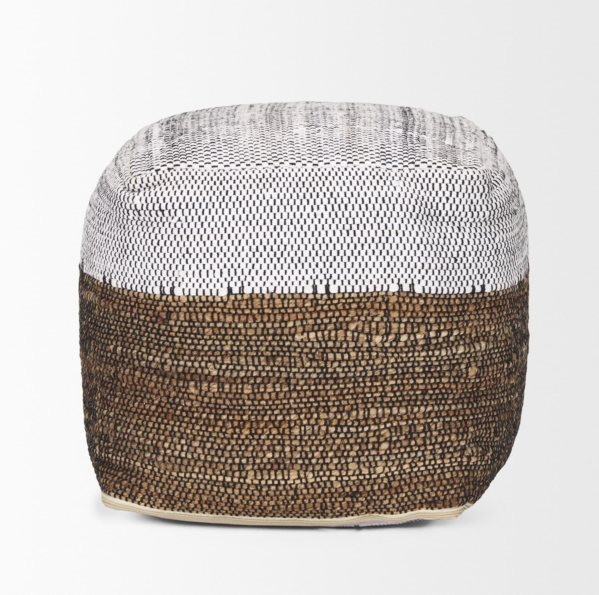 Samiya Jute w/ White Cotton Pouf — product photograph