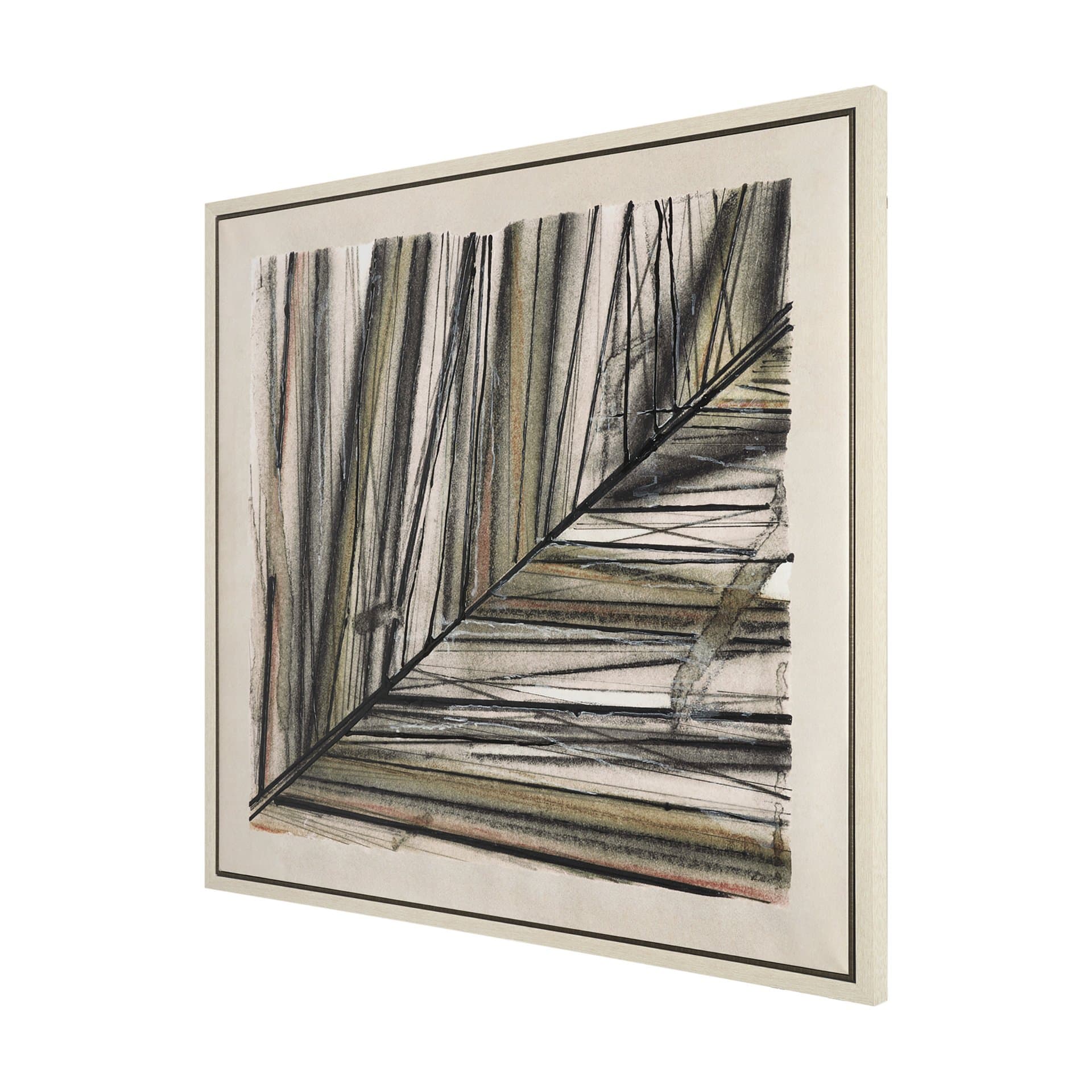 Seam I by Chad Warren a Hand Embellished Textured Framed Canvas — product photograph