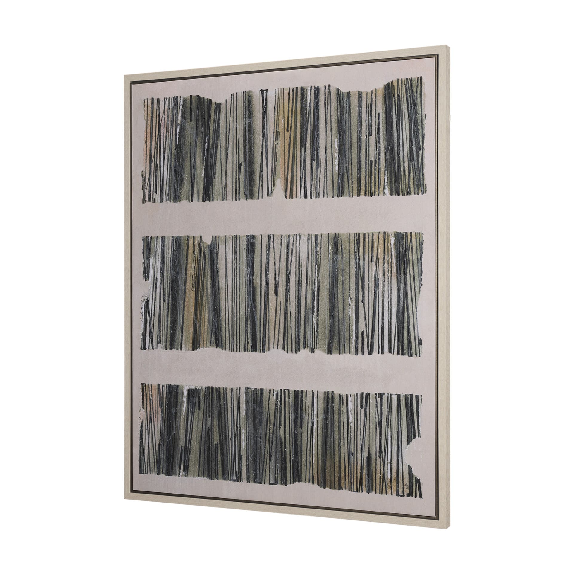 Strand by Mercana Studio a Hand Embellished Textured Framed Canvas — product photograph