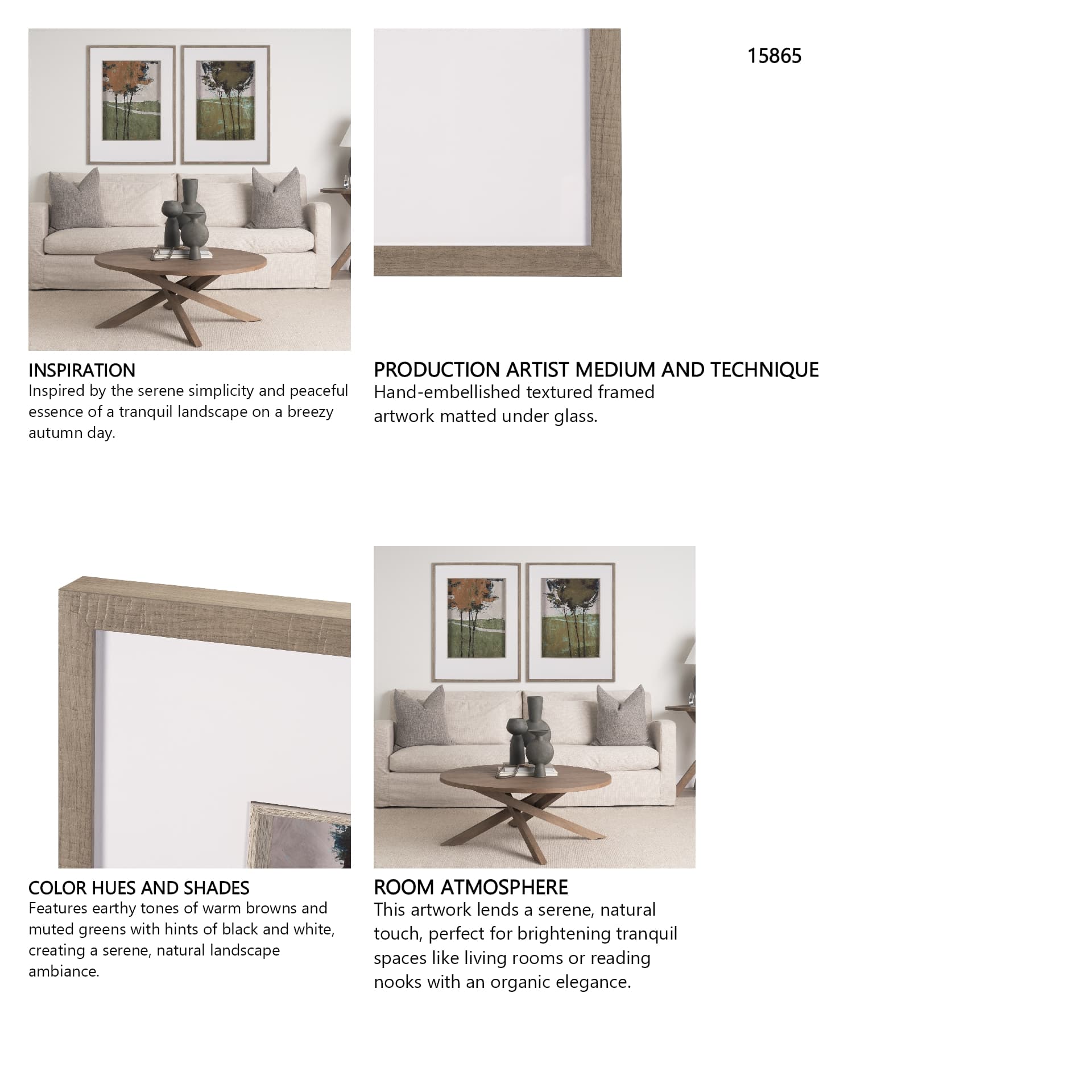 Majestic Canopy I by Mercana Studio Textured Framed Artwork Matted under Glass — in a styled room