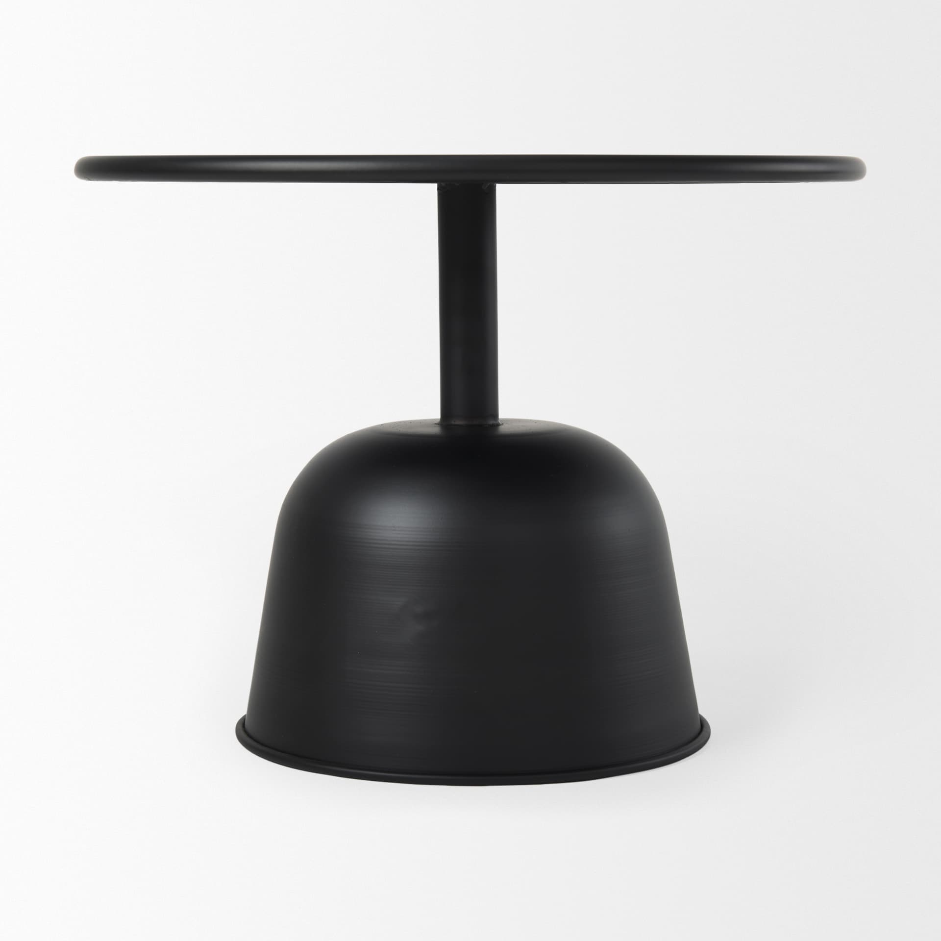 Talulla 19.7L x 19.7W x 14.8H Metal Matte Black Accent Table — product photograph
