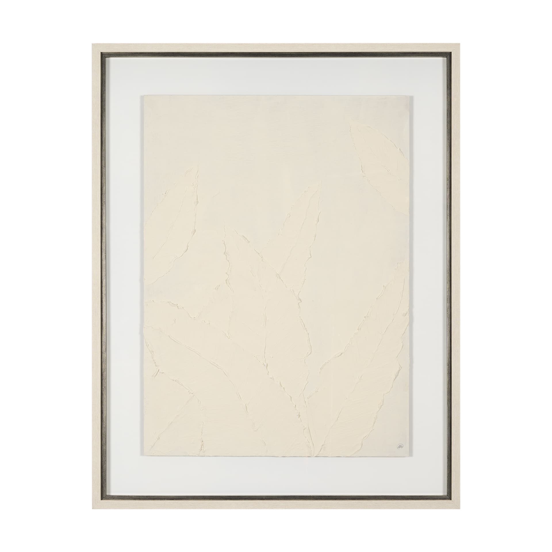 Leaf Relief I by Studio M a handmade Original Framed Artwork under Glass — product photograph