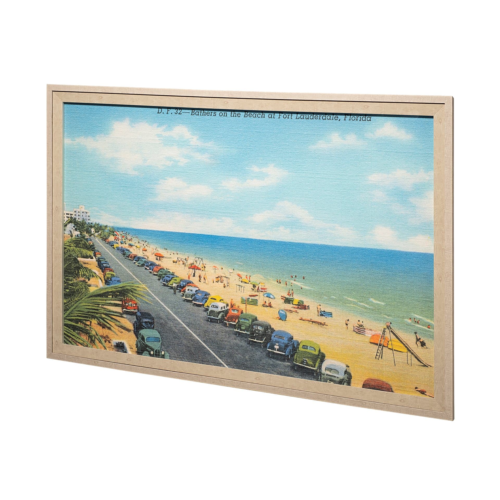 Beach Postcard II by Wild Apple Portfolio a Framed Art Print Matted under Glass — product photograph