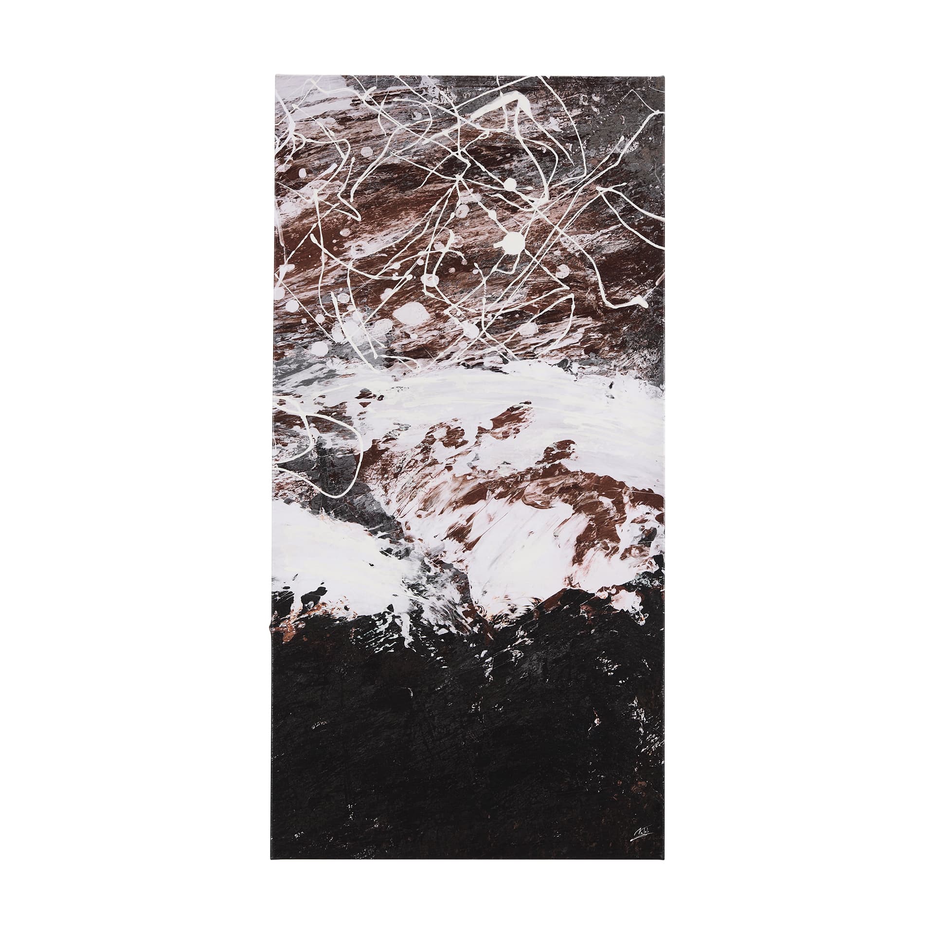 Sakura Rain III by Mercana Studio a Hand Embellished Textured Canvas — product photograph