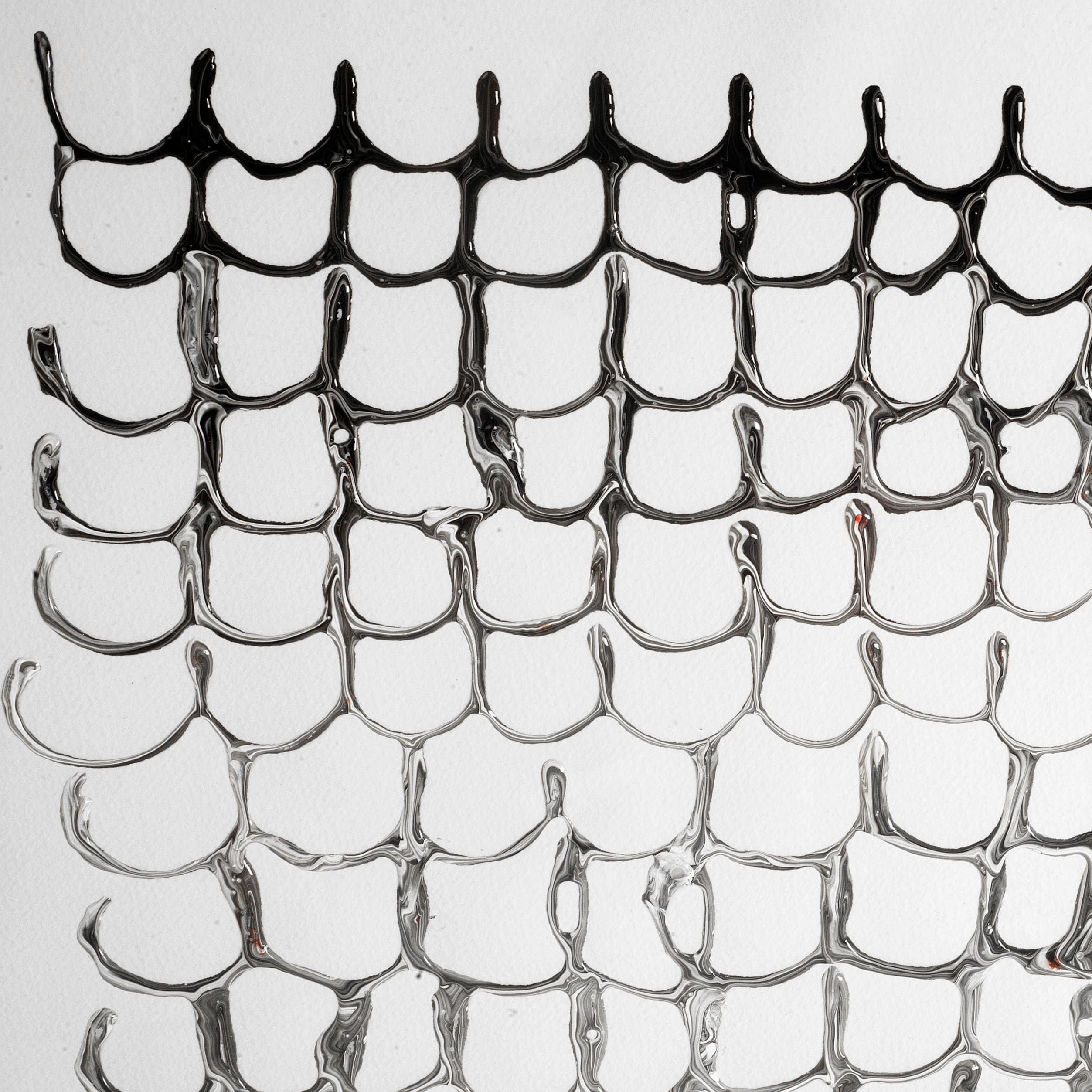 Lines II by Studio M a handmade Original Framed Artwork under Glass — product photograph