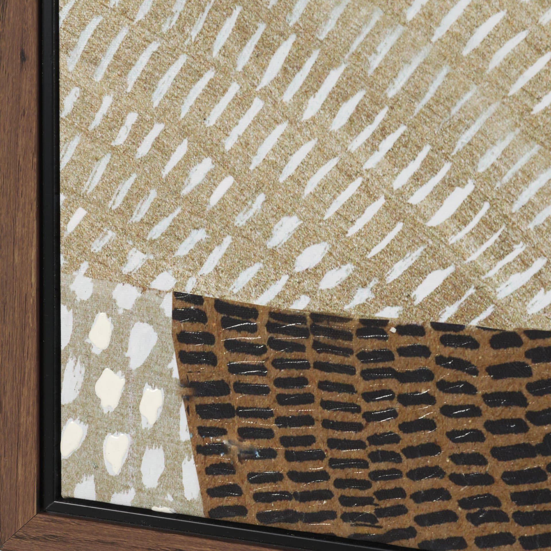 Mystic Patterns by Emma Peal Hand-Embellished Textured Framed Canvas Artwork — product photograph