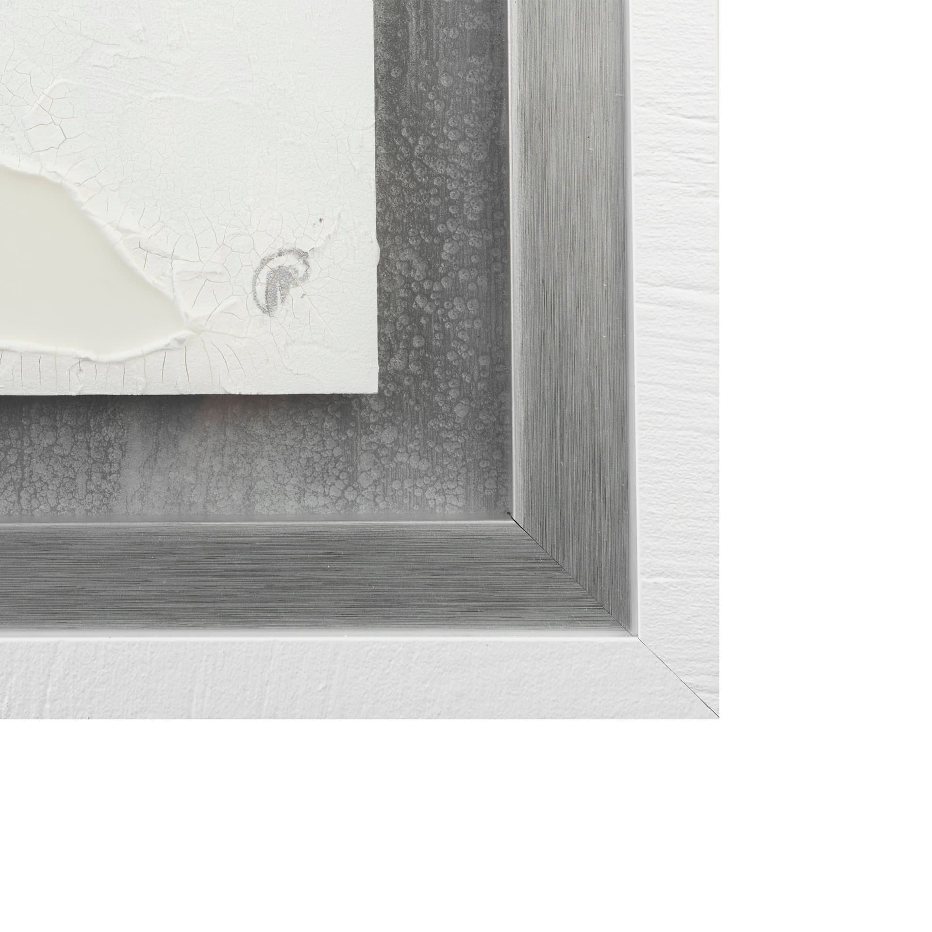 White and Silver River by Studio M a Framed Art Print Matted under Glass — product photograph