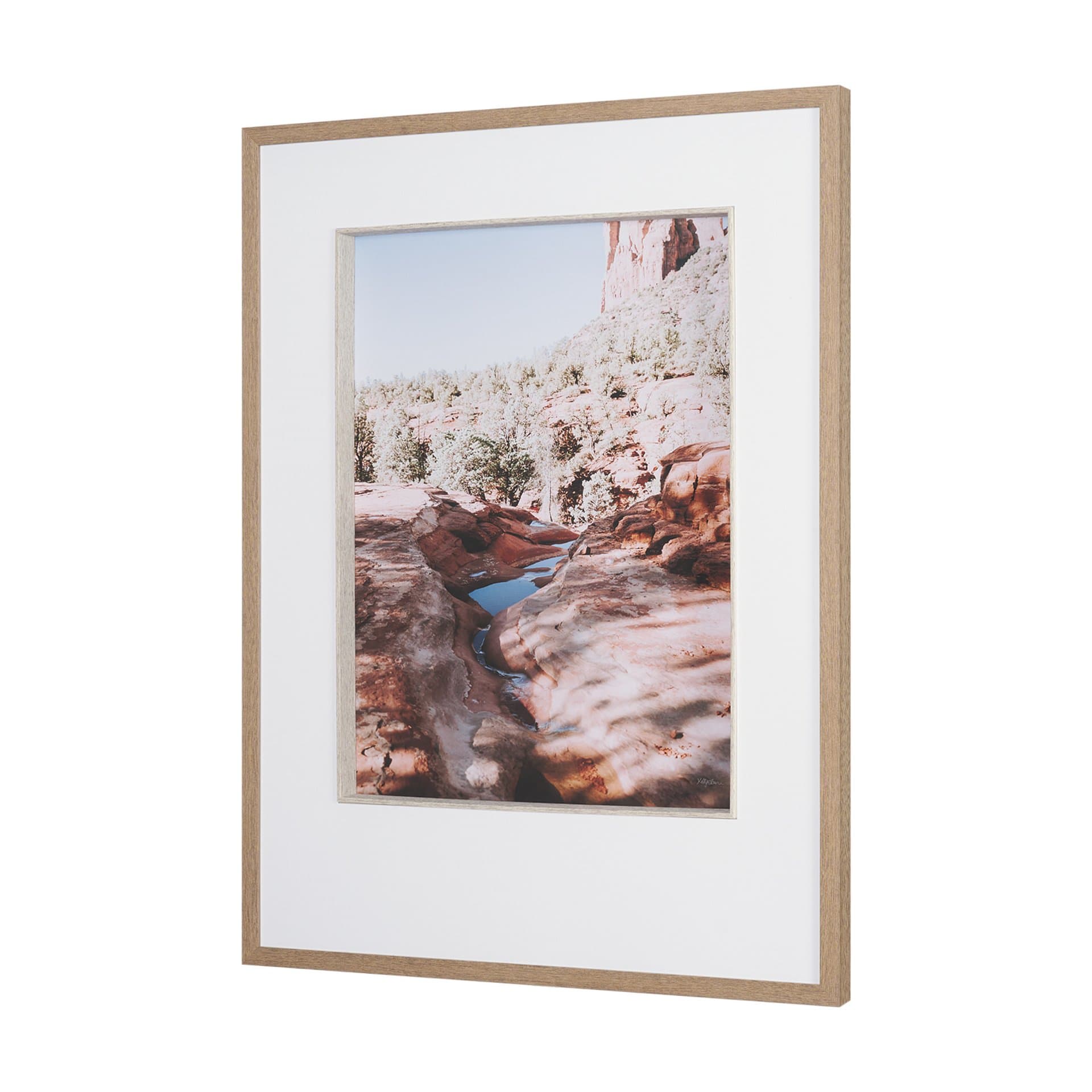 Sandstone in Sedona by Kelly Frere FramedPhoto Print Matted under Glass — product photograph