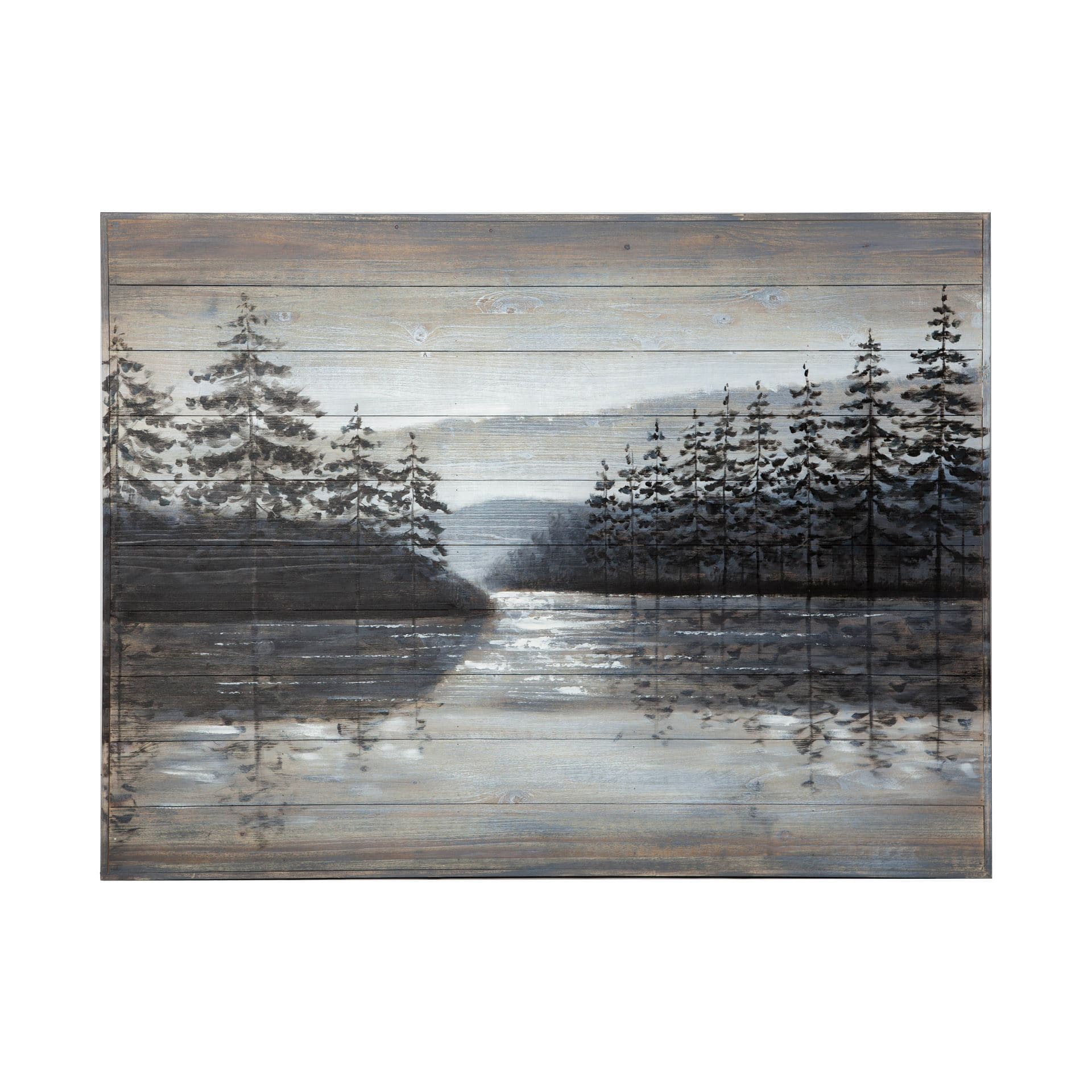 Sunset Narrows 48x36 Original Hand Painted on Wood Oil Painting — product photograph