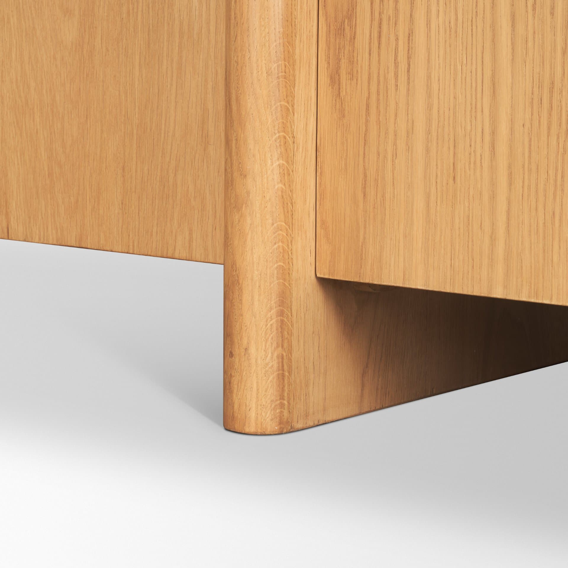 Rowan Light Brown Oak Wood Closed 4 Door Sideboard — product photograph