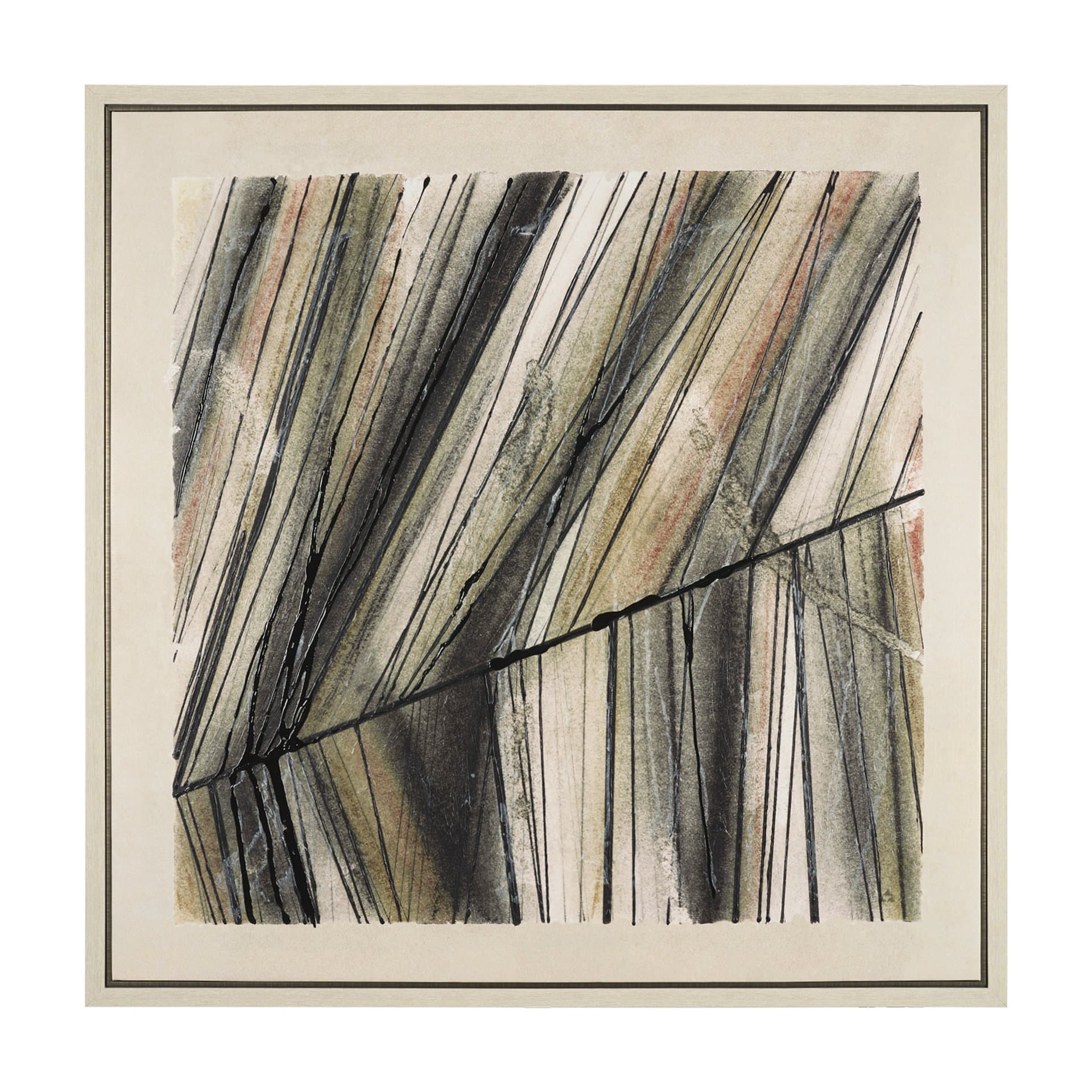 Seam II by Chad Warren a Hand Embellished Textured Framed Canvas — product photograph
