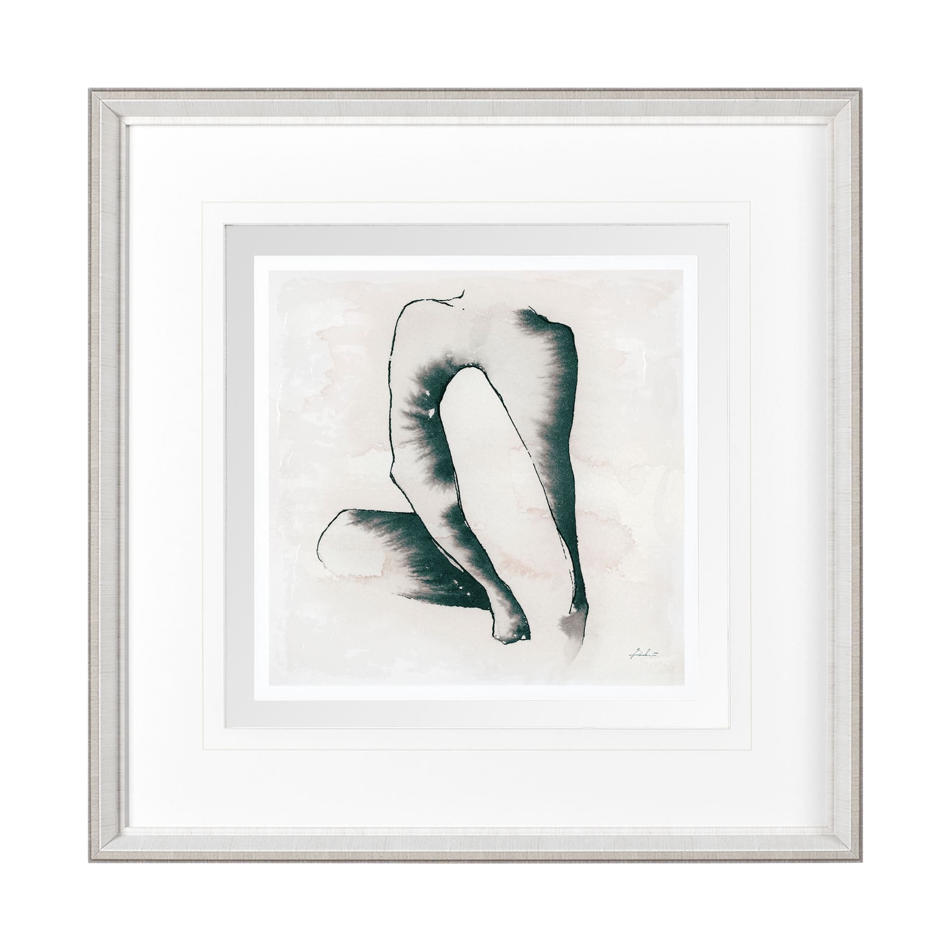 Andromedae Light II by Melody D a Hand Embellished Textured Framed Art Print Matted under Glass — product photograph