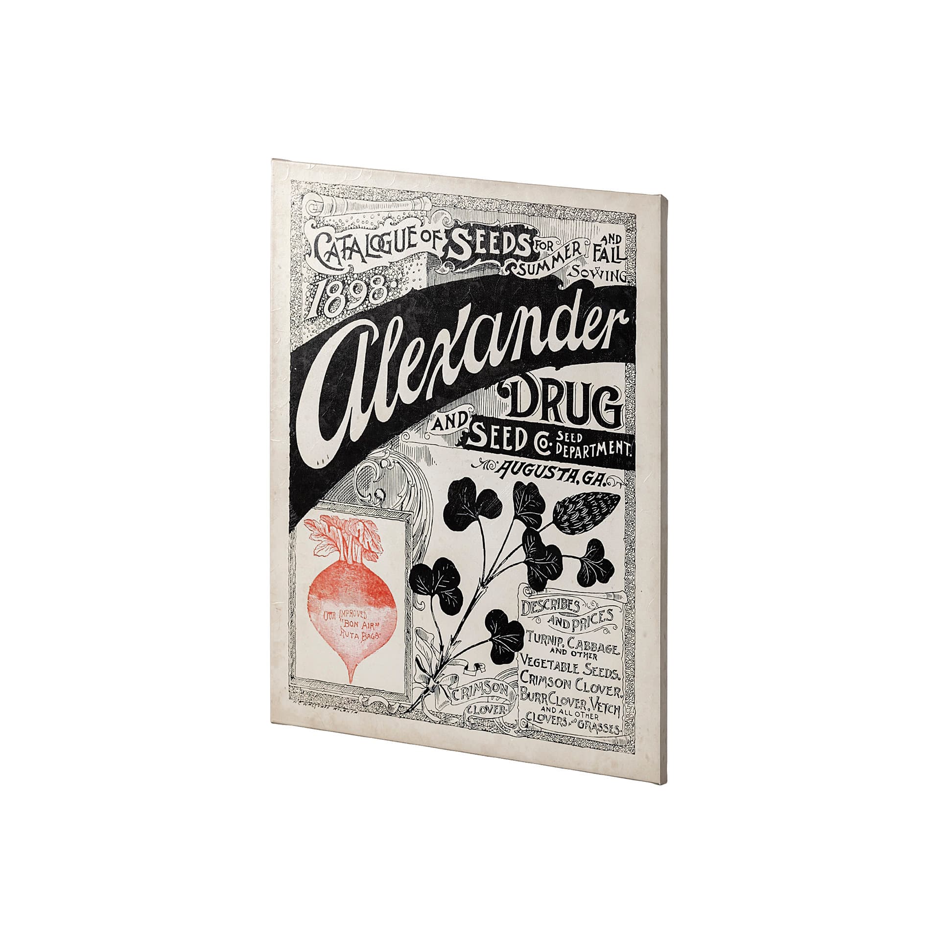 Antique Seed Packet XIV by Mercana Studio a Hand Embellished Textured Canvas — product photograph
