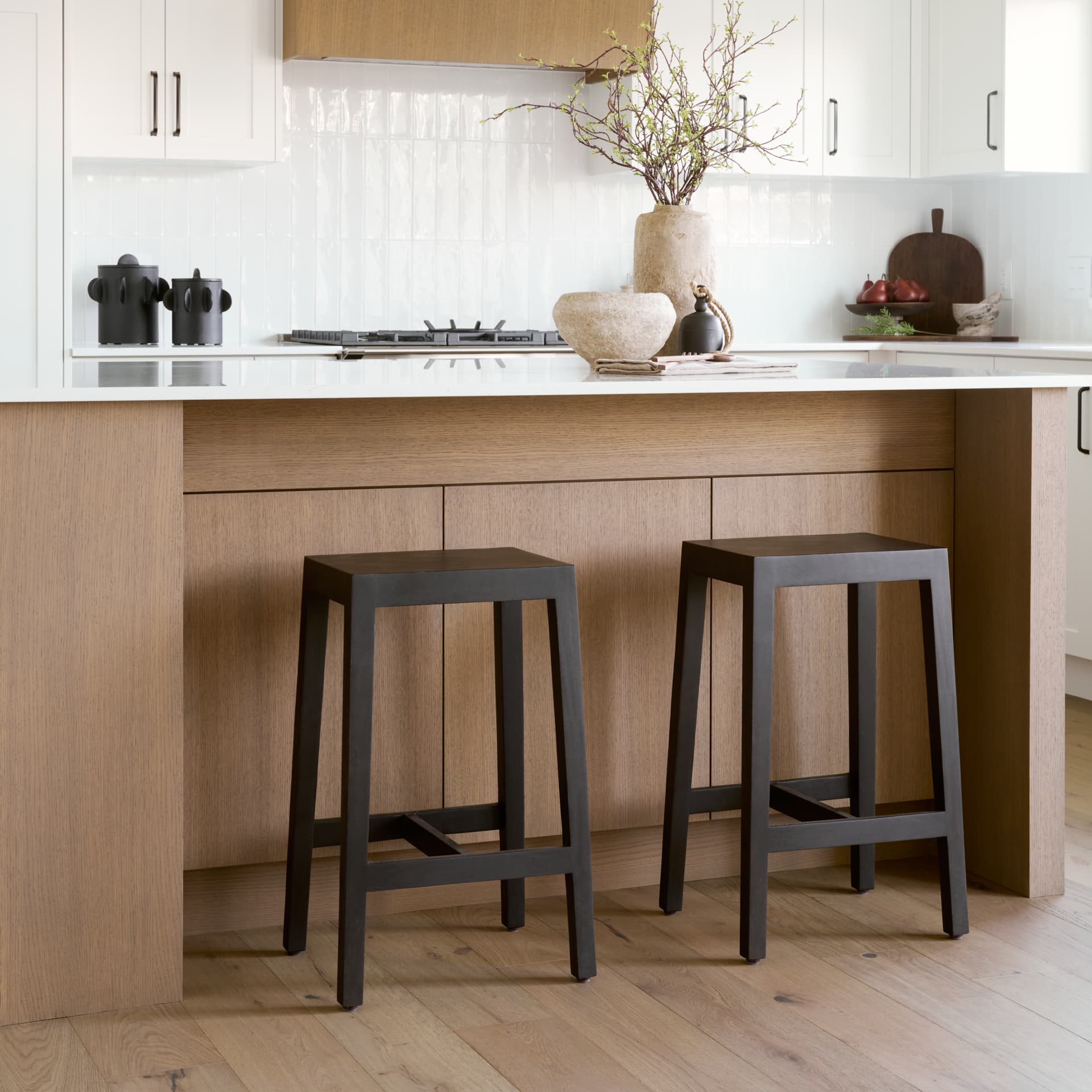 Colony Backless 25in Seat Counter Stool | Black Brown — product photograph