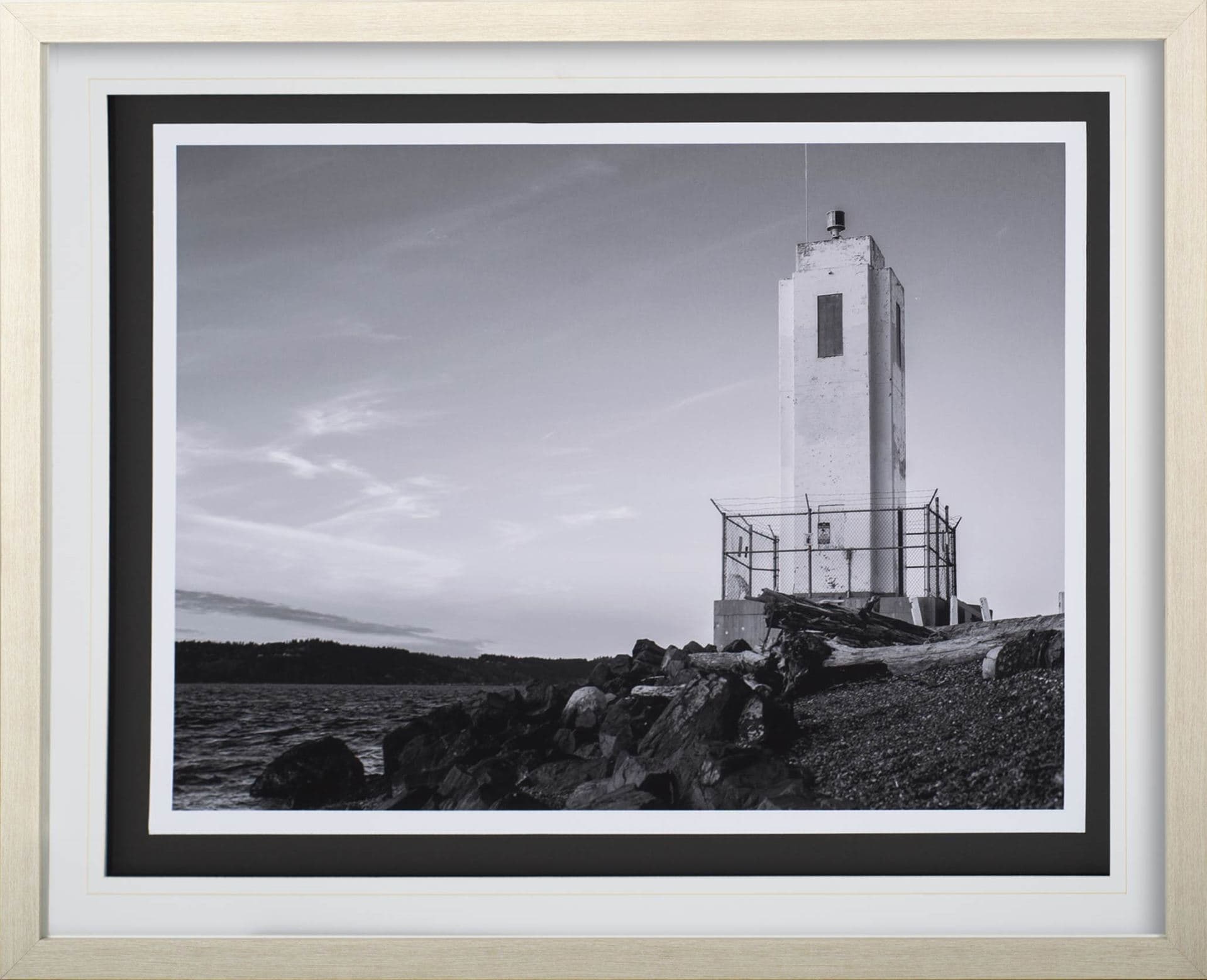 Browns Point Lighthouse by Bisig, Steve a Framed Photo Art Print Matted under Glass — product photograph