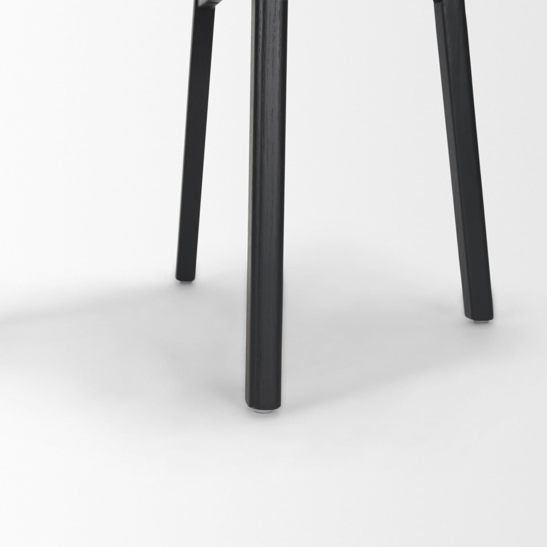 Cole Open Back Dining Side Chair | Natural Linen w/ Dark Wood — product photograph