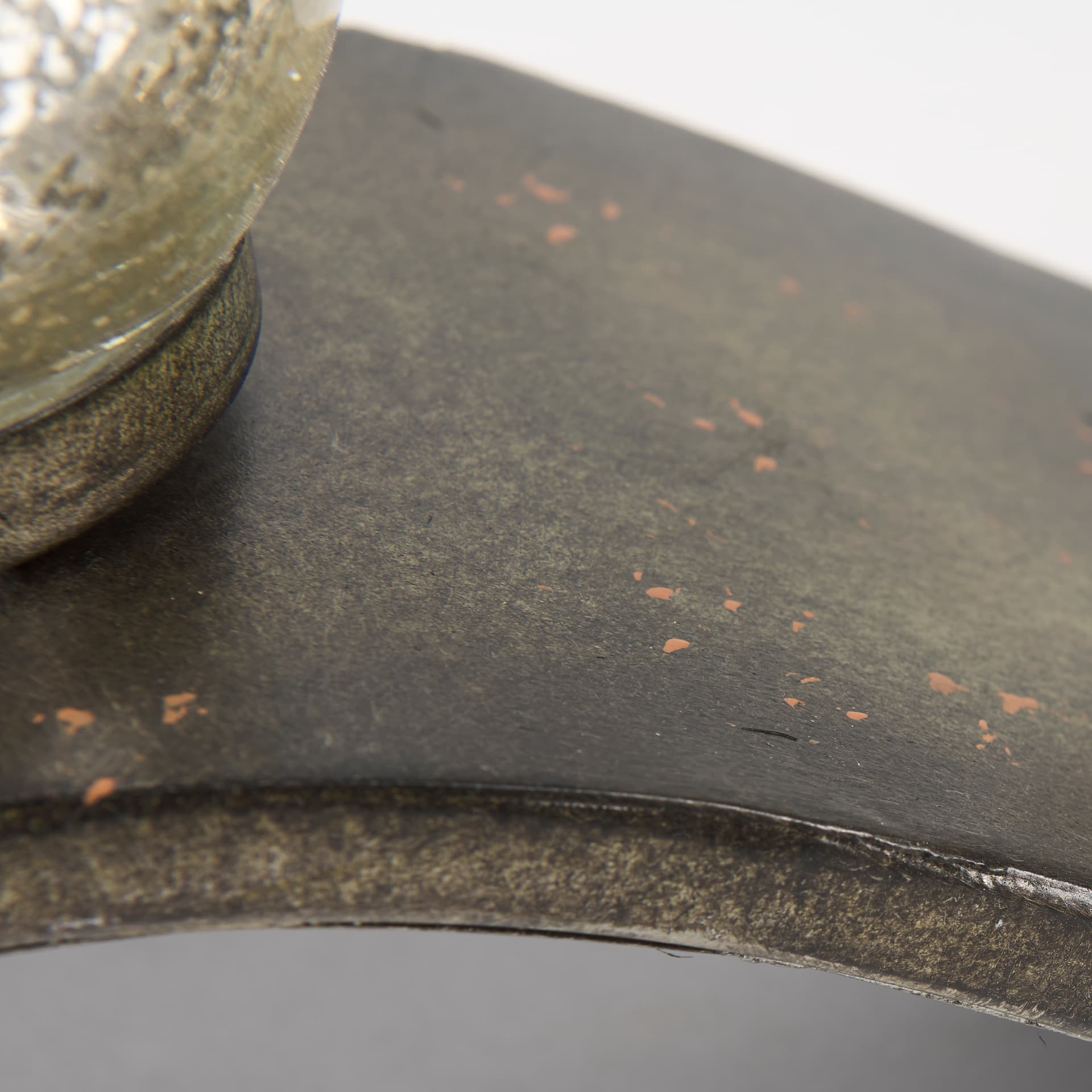 Lux Copper Metal Five Hurricane Glass Holder Table Candle Holder — product photograph
