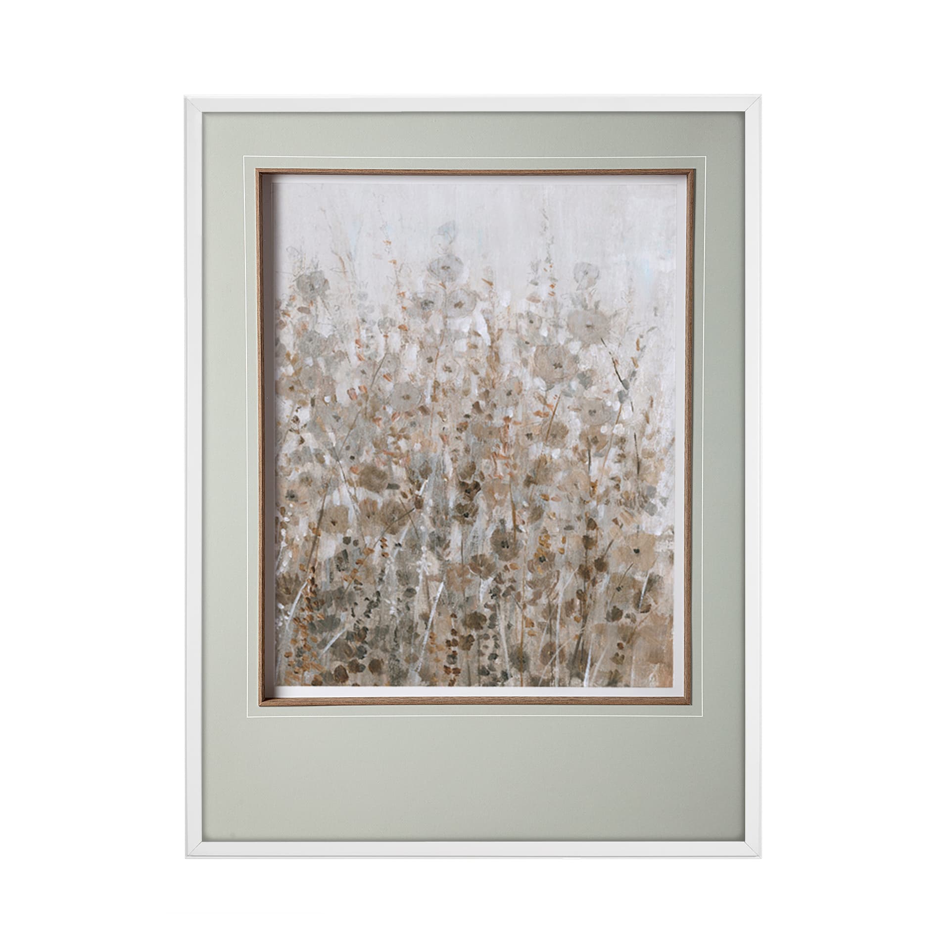 Early Fall Flowers II by Tim OToole a Hand Embellished Textured Framed Art Print Matted under Glass — product photograph