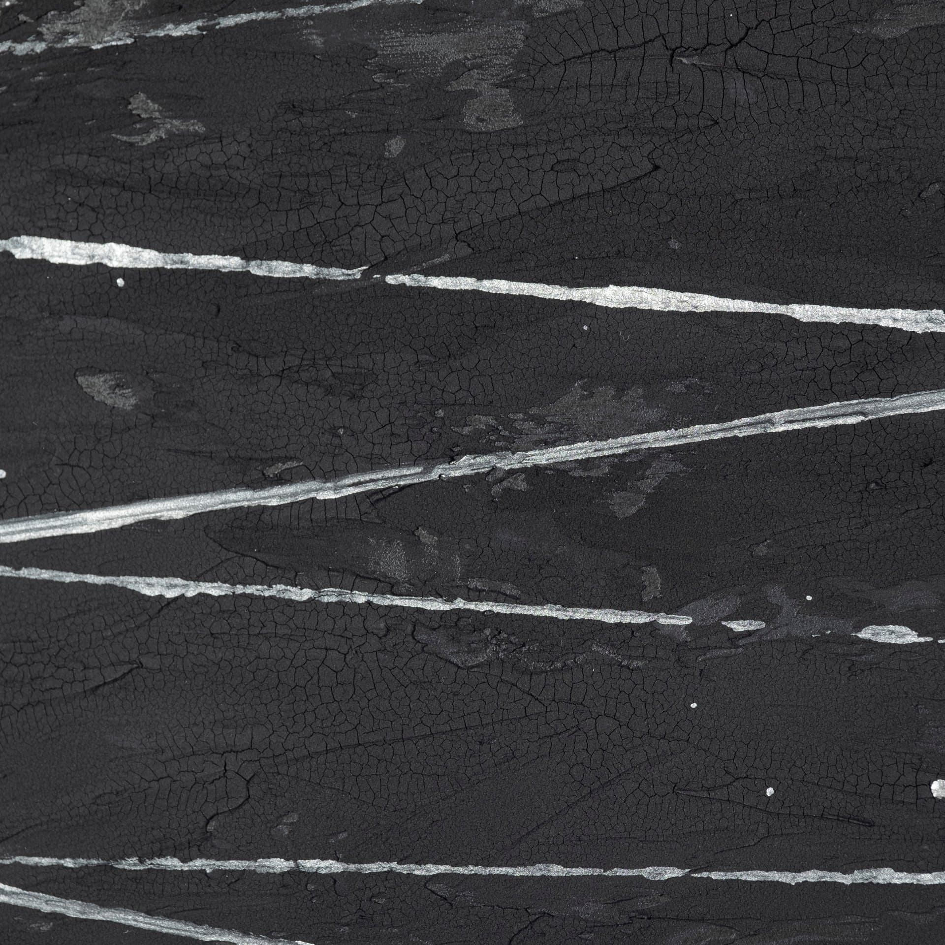 OM-Silver Lines by Studio M a handmade Original Framed Artwork under Glass — product photograph