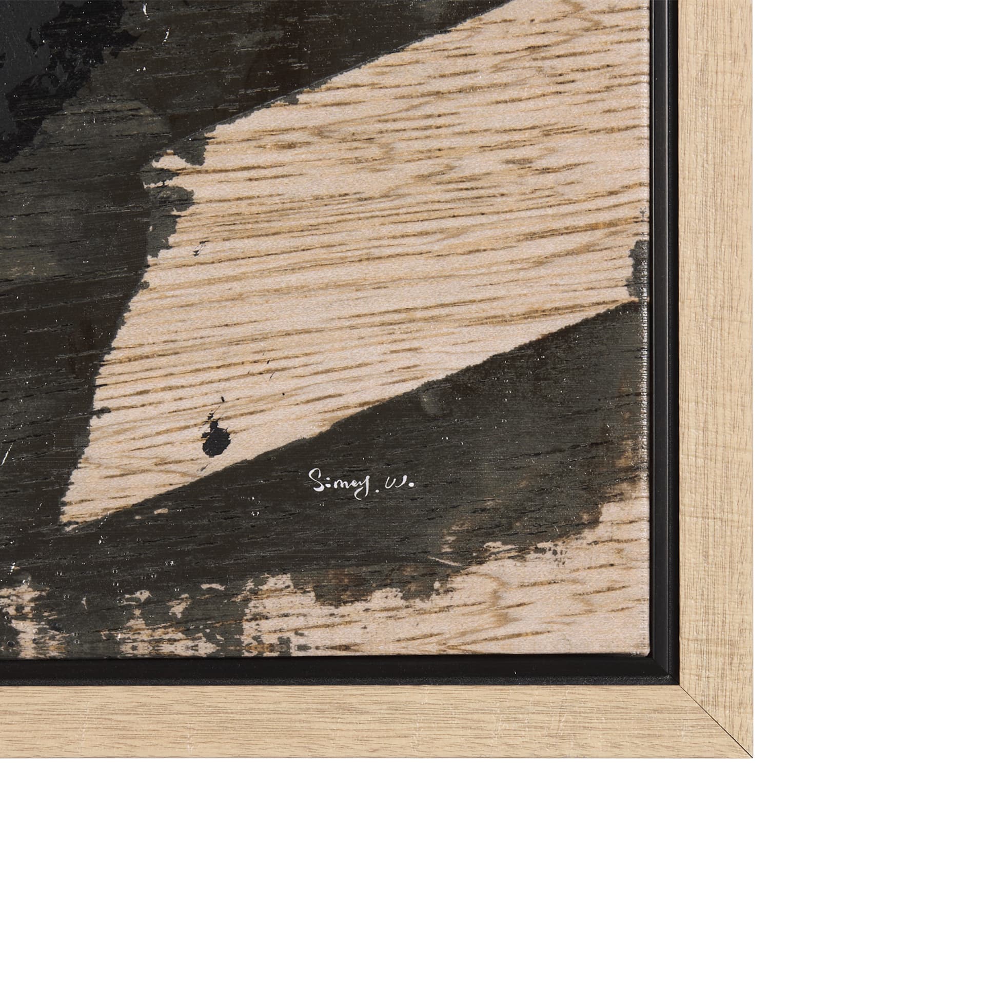 Clouds upon Fields I by Mercana Studio a Hand Embellished Textured Framed Canvas — product photograph