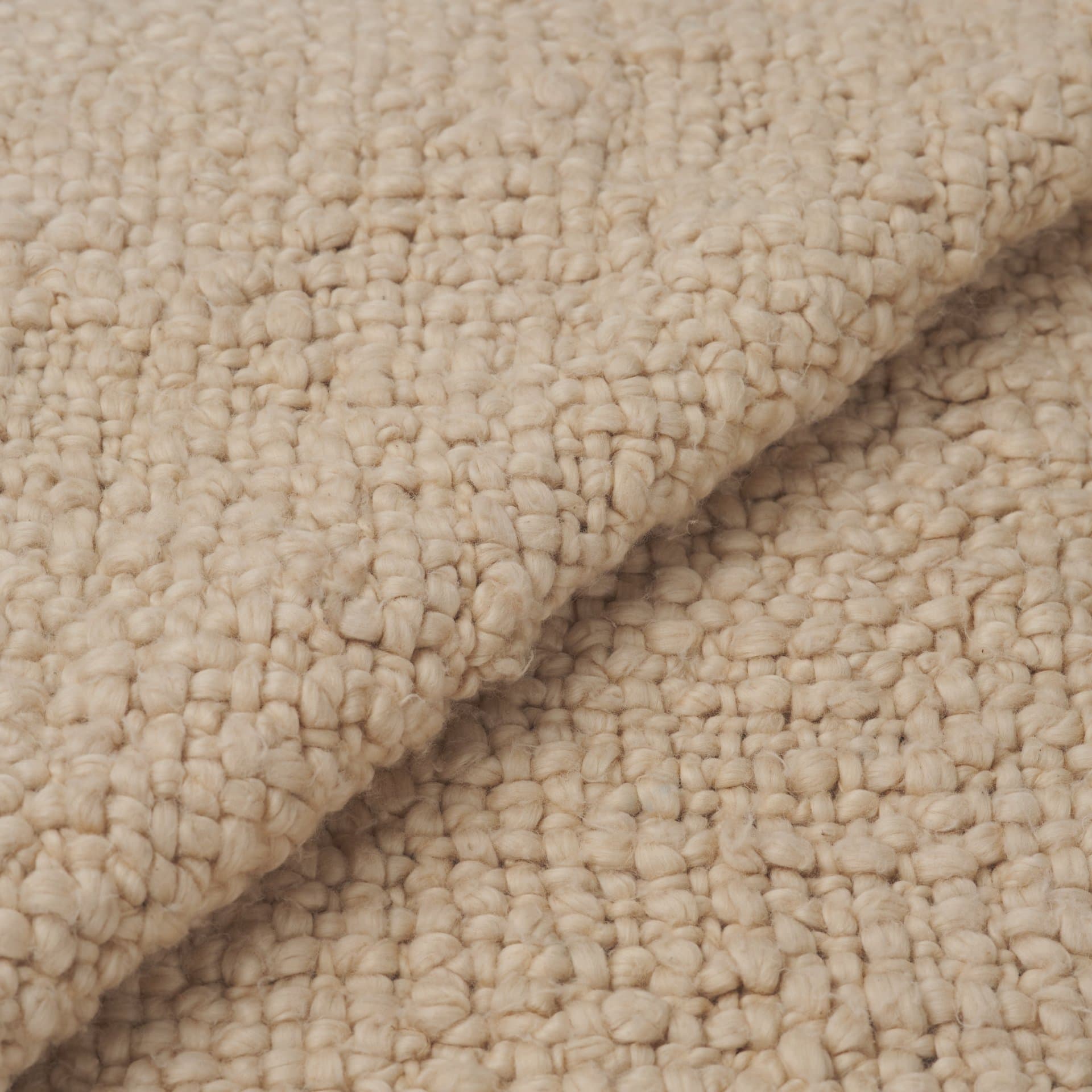 Kambal Light Beige Woven Cotton Throw Blanket — product photograph