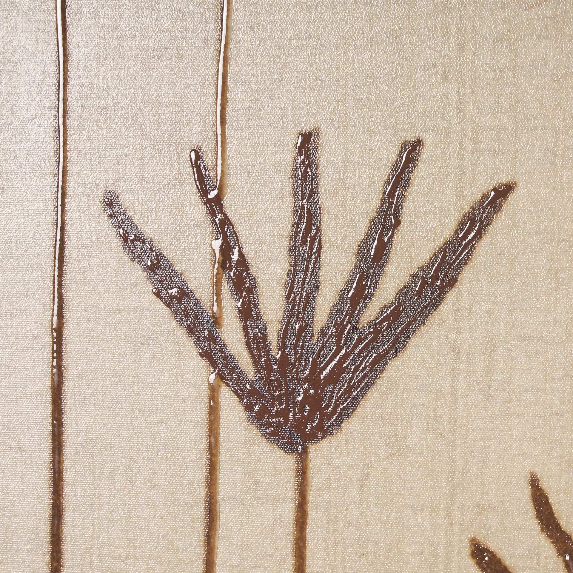 Spark II (Tan) by Mercana Studio a Hand Embellished Textured Framed Art Print — product photograph