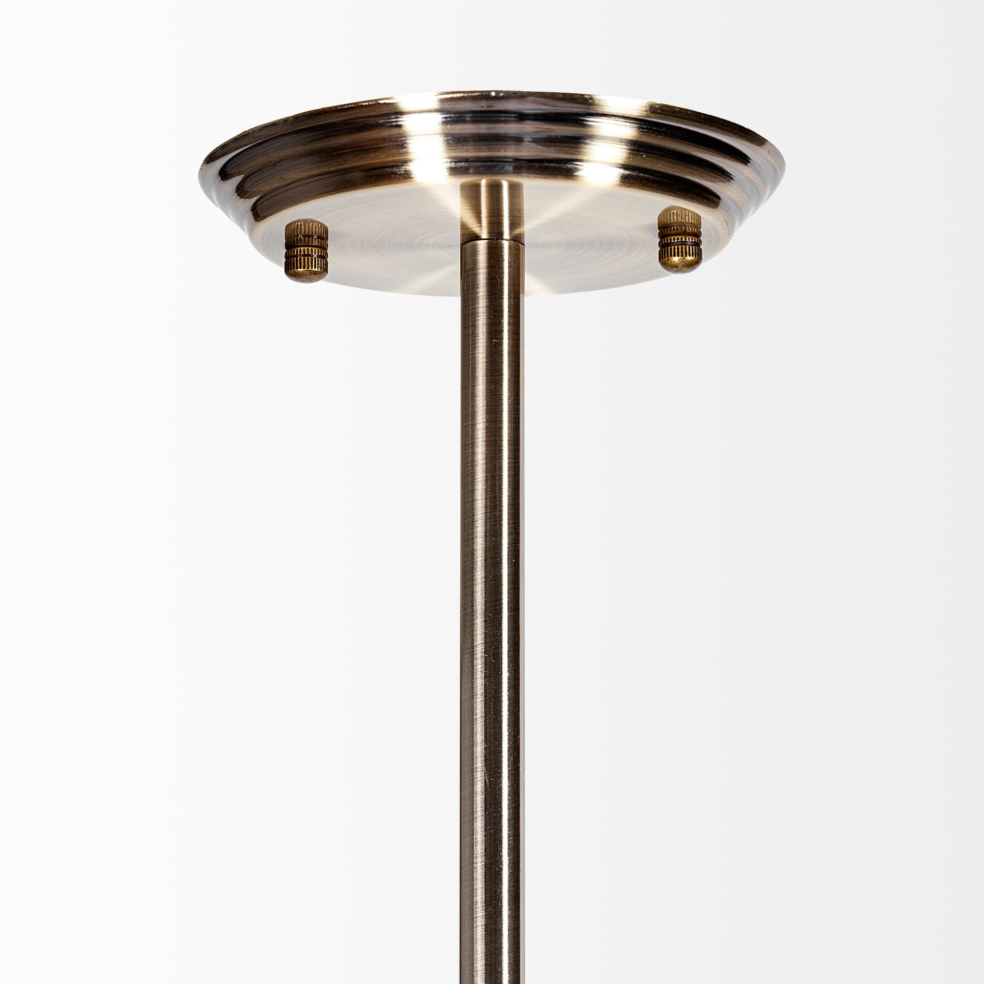 Desousa II (33.9"L x 8.8"W x 28"H) Champagne Metal Multi-Arm Three Light Chandelier — product photograph